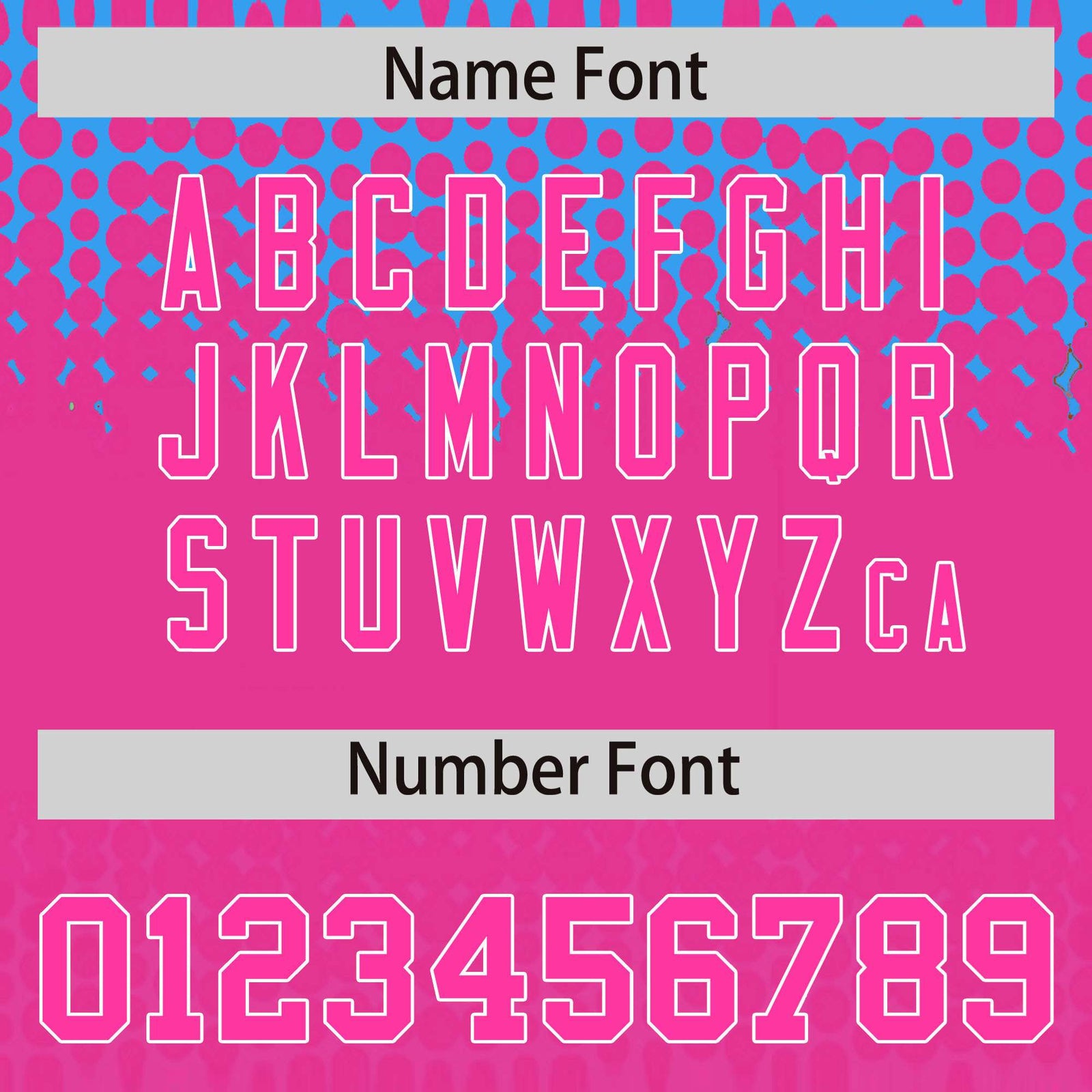 Custom Powder Blue Pink Gradient Varsity Full-Snap Polka Dot Pattern Letterman Baseball Jacket