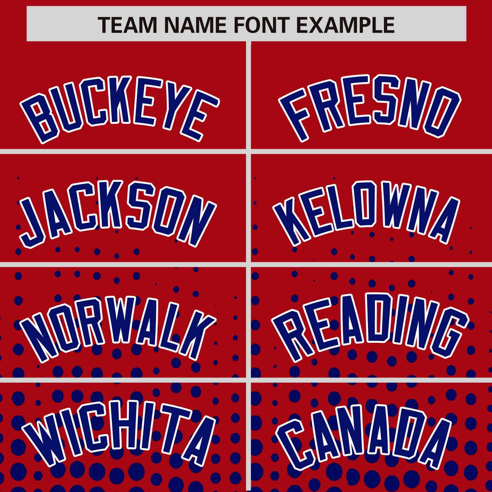 Custom Red Royal Blue Gradient Varsity Full-Snap Polka Dot Pattern Letterman Baseball Jacket