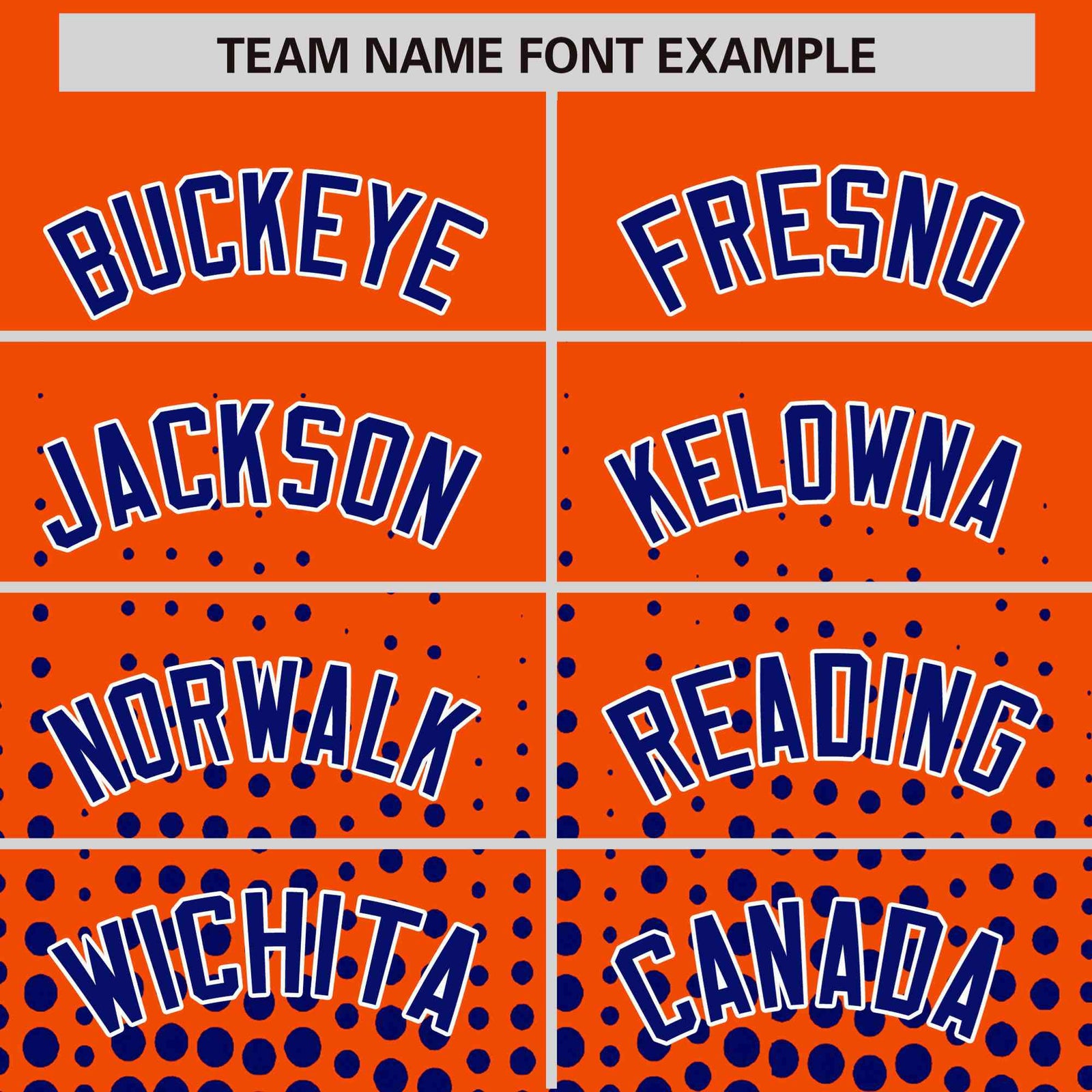 Custom Orange Royal Blue Gradient Varsity Full-Snap Polka Dot Pattern Letterman Baseball Jacket