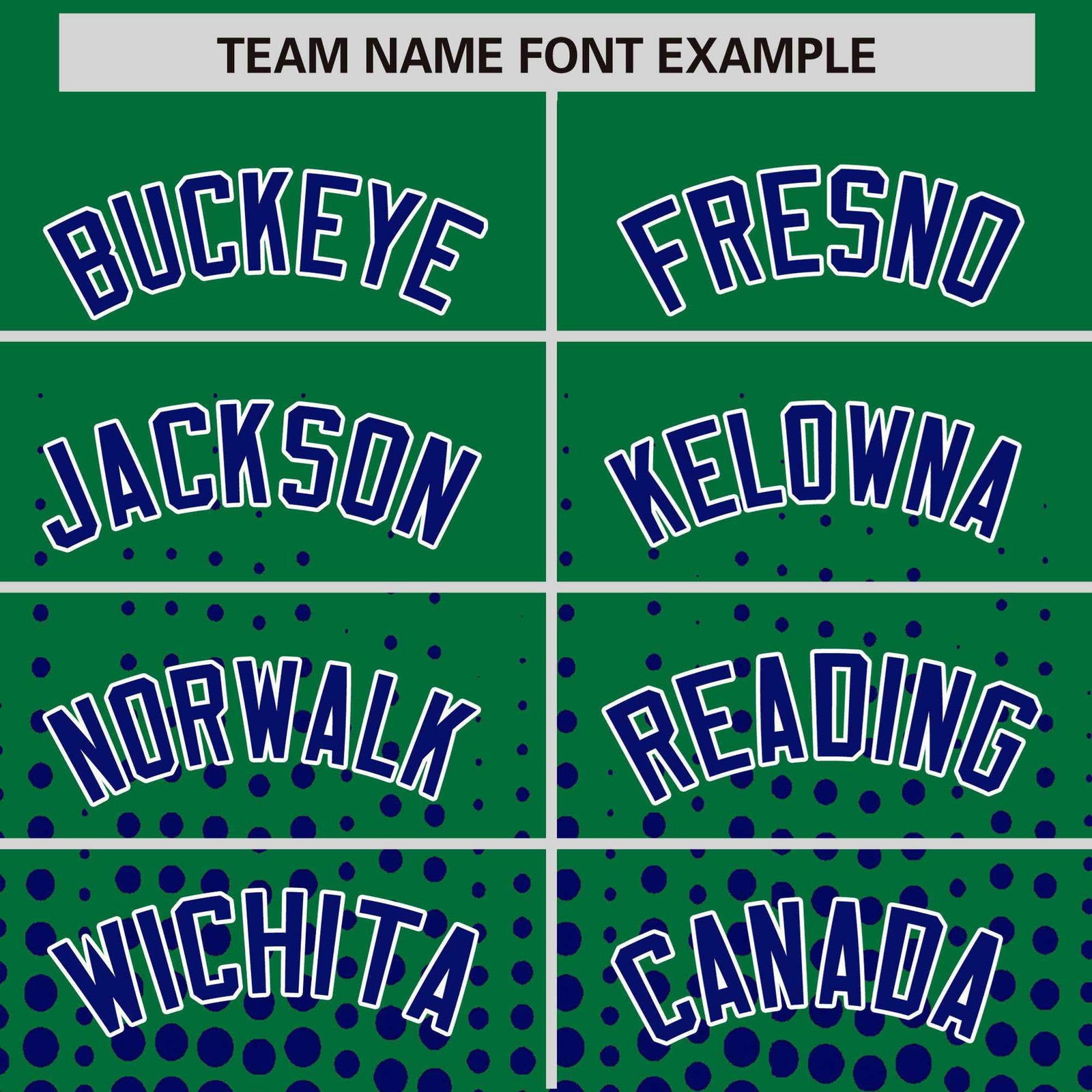 Custom Kelly Green Royal Blue Gradient Varsity Full-Snap Polka Dot Pattern Letterman Baseball Jacket