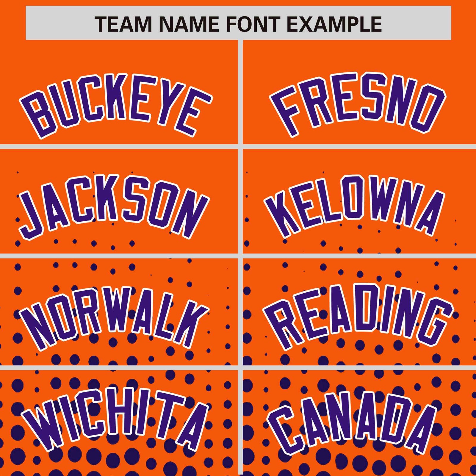 Custom Orange Purple Gradient Varsity Full-Snap Polka Dot Pattern Letterman Baseball Jacket