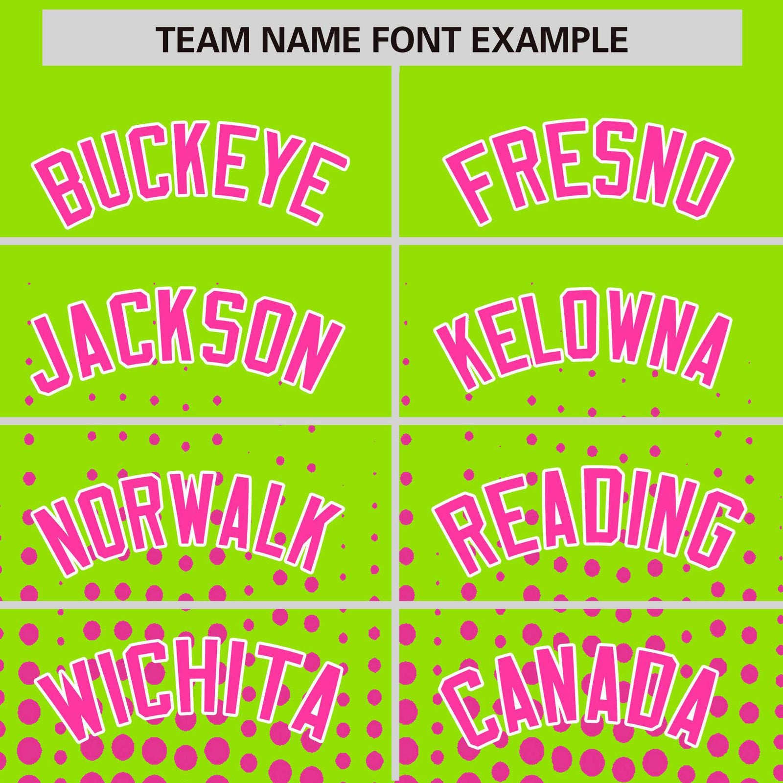 Custom Neon Green Pink Gradient Varsity Full-Snap Polka Dot Pattern Letterman Baseball Jacket