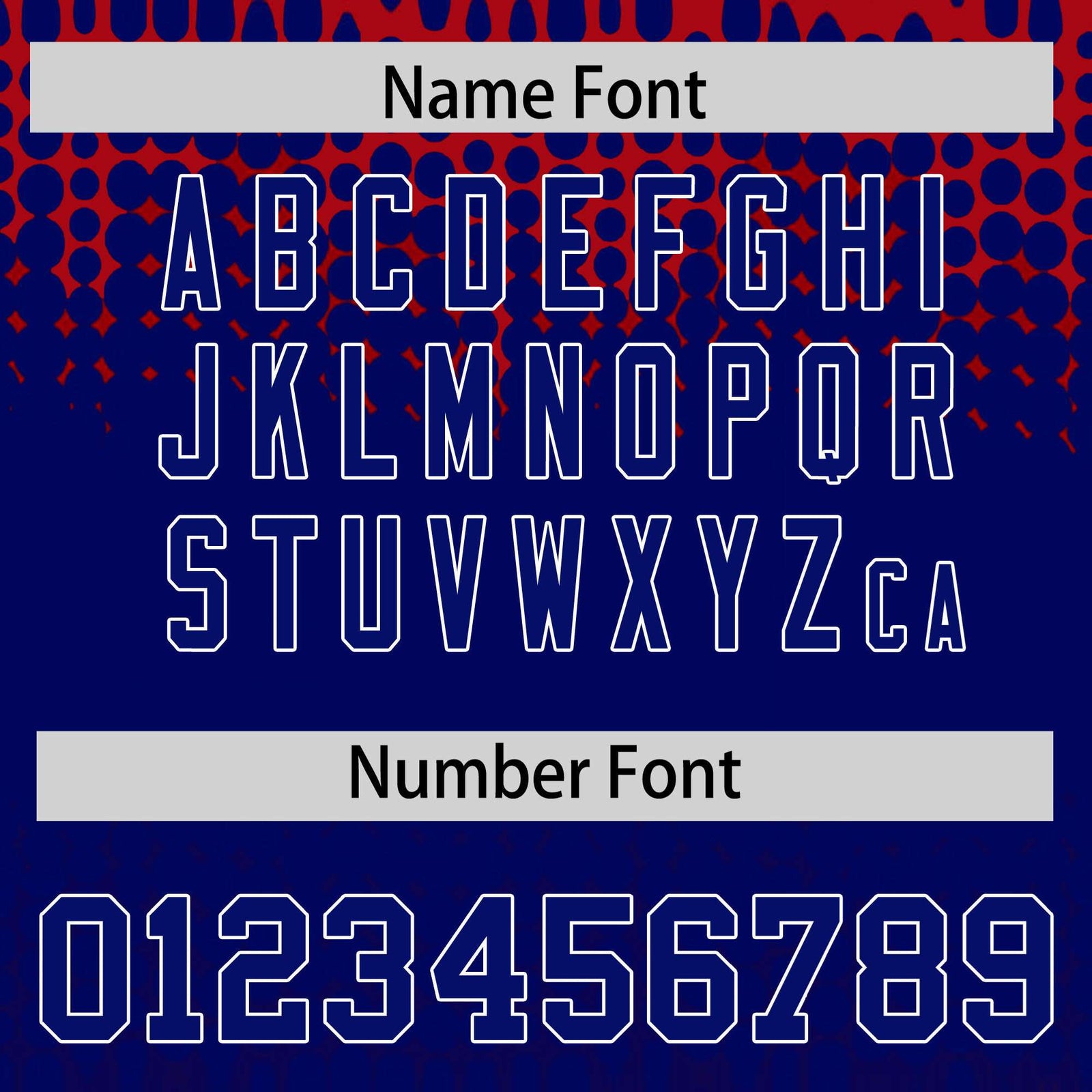 Custom Red Royal Blue Gradient Varsity Full-Snap Polka Dot Pattern Letterman Baseball Jacket