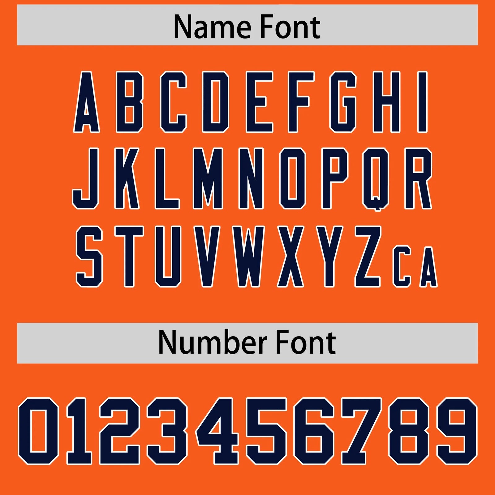 Custom Orange Navy-White Bomber Full-Snap Varsity Letterman Jacket