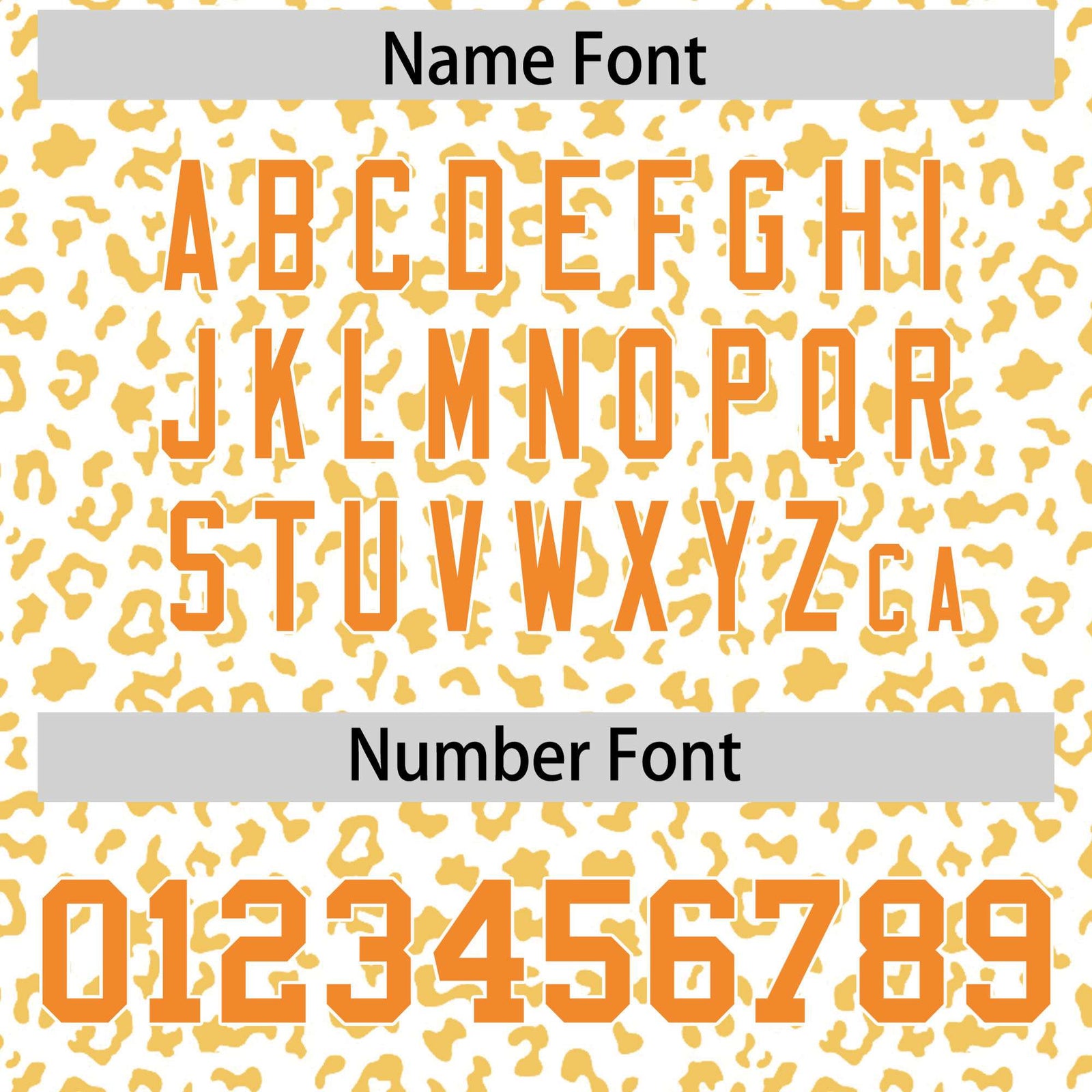 Custom White Yellow Varsity Full-Zip Letterman Leopard Print Hoodie Jacket