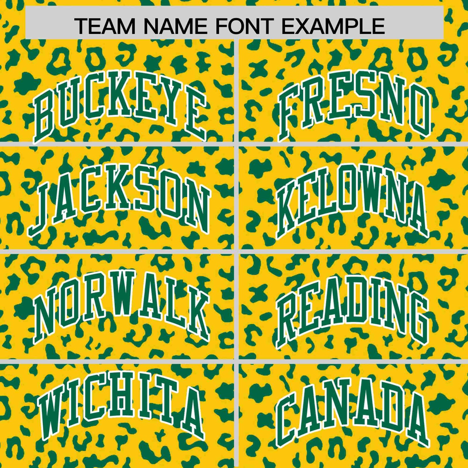 Custom Gold Kelly Green Varsity Full-Zip Letterman Leopard Print Hoodie Jacket