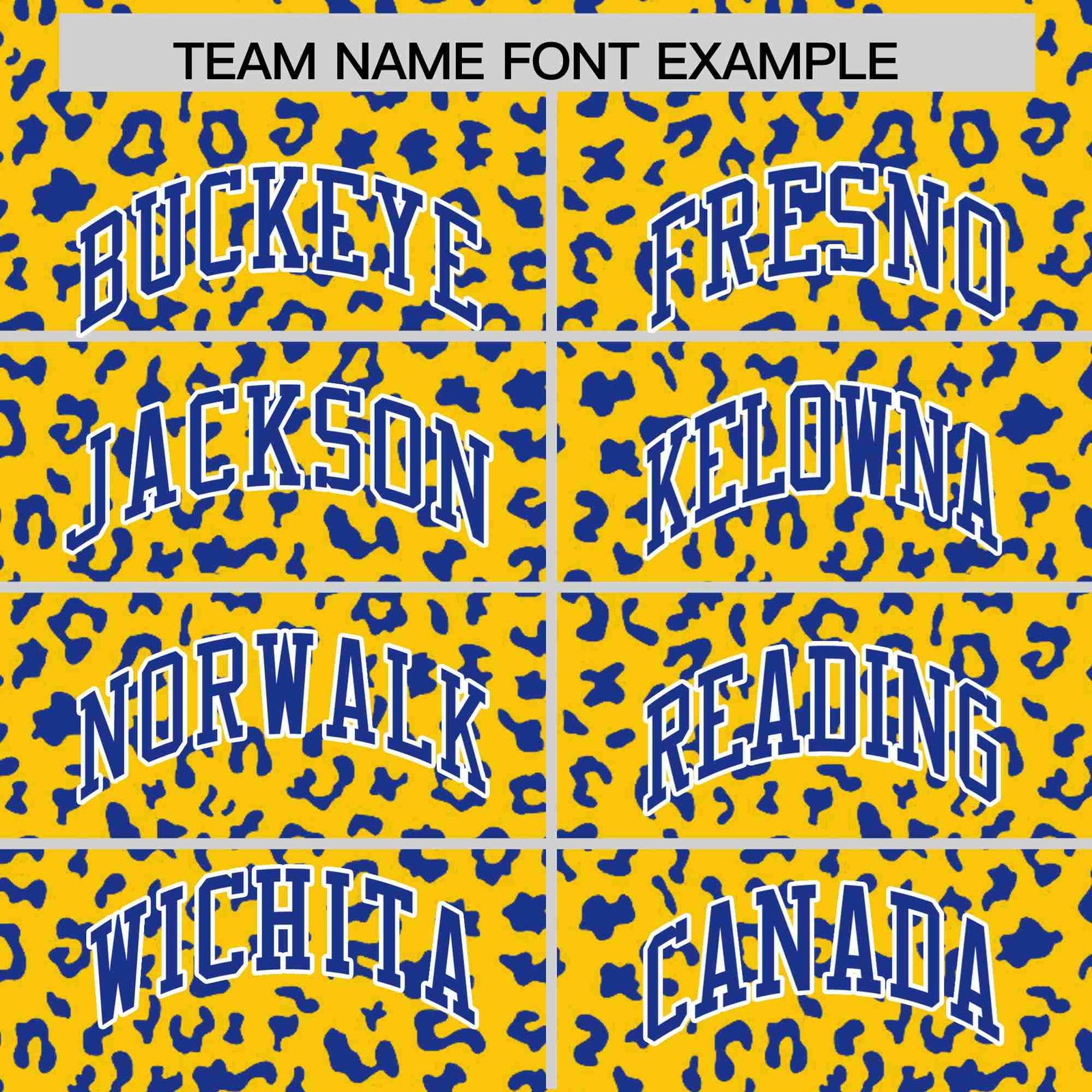 Custom Gold Royal Blue Varsity Full-Zip Letterman Leopard Print Hoodie Jacket