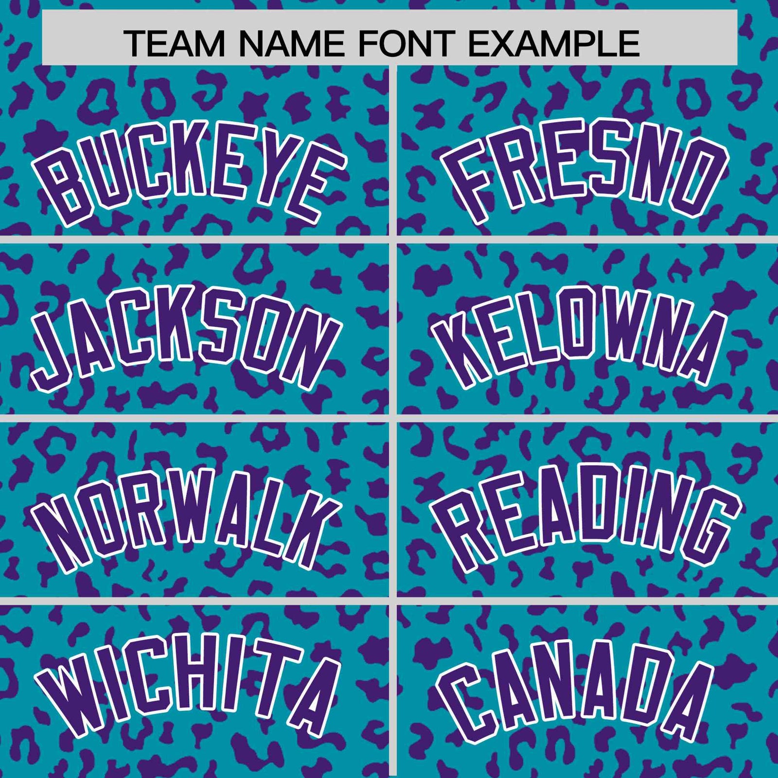 Custom Aqua Purple Varsity Full-Zip Letterman Leopard Print Hoodie Jacket