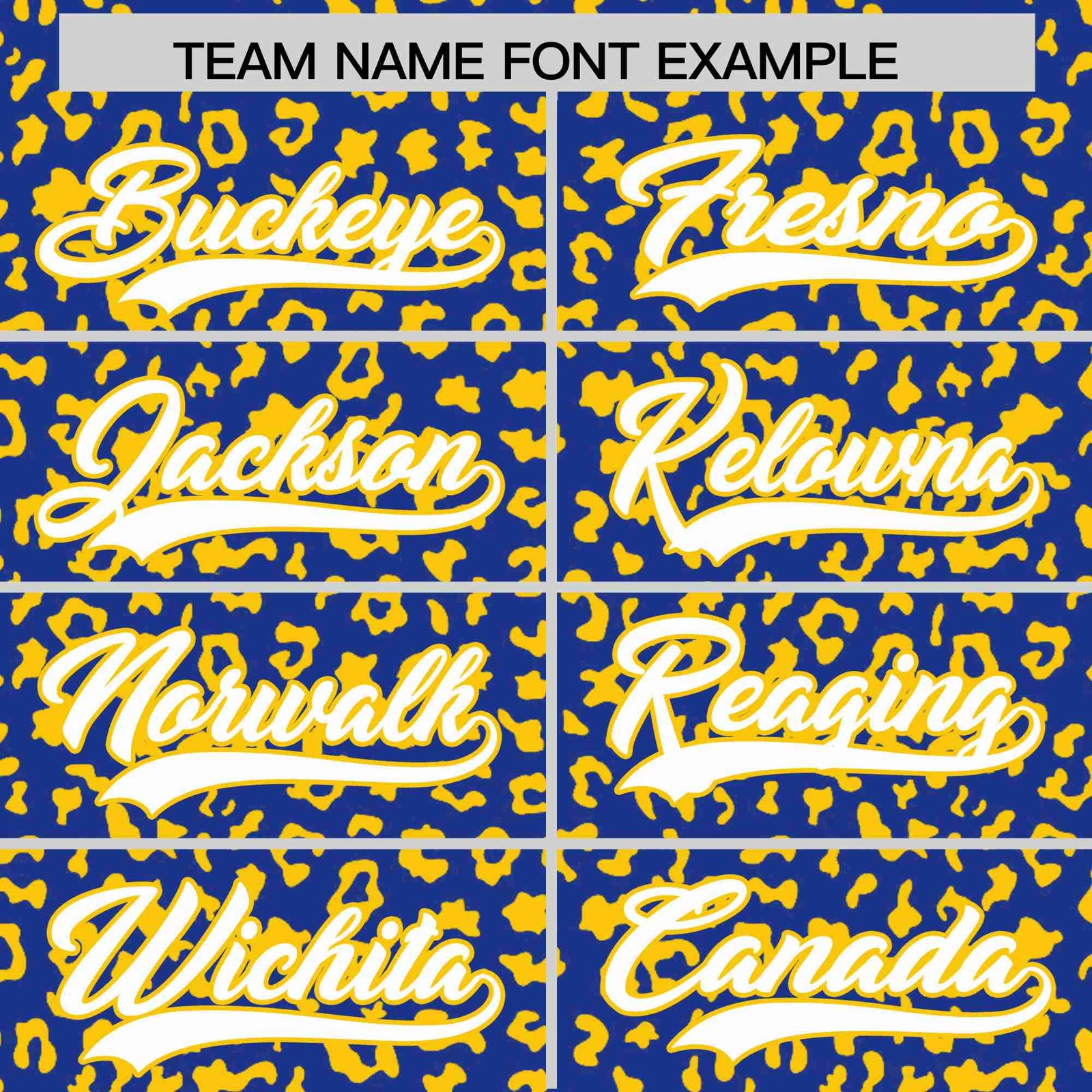 Custom Royal Blue Gold Varsity Full-Zip Letterman Leopard Print Hoodie Jacket