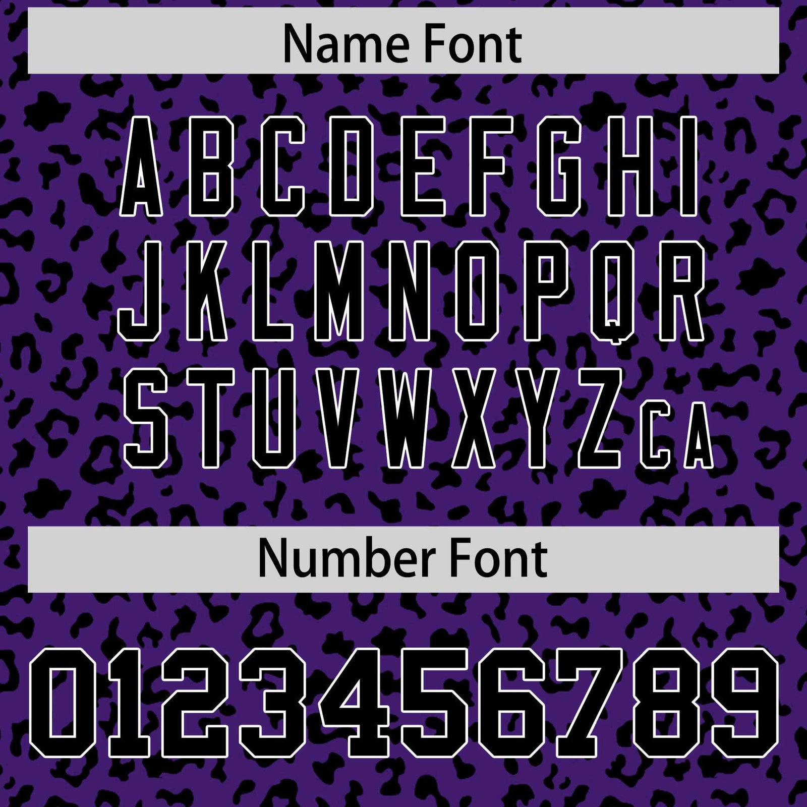 Custom Purple Black Varsity Full-Zip Letterman Leopard Print Hoodie Jacket