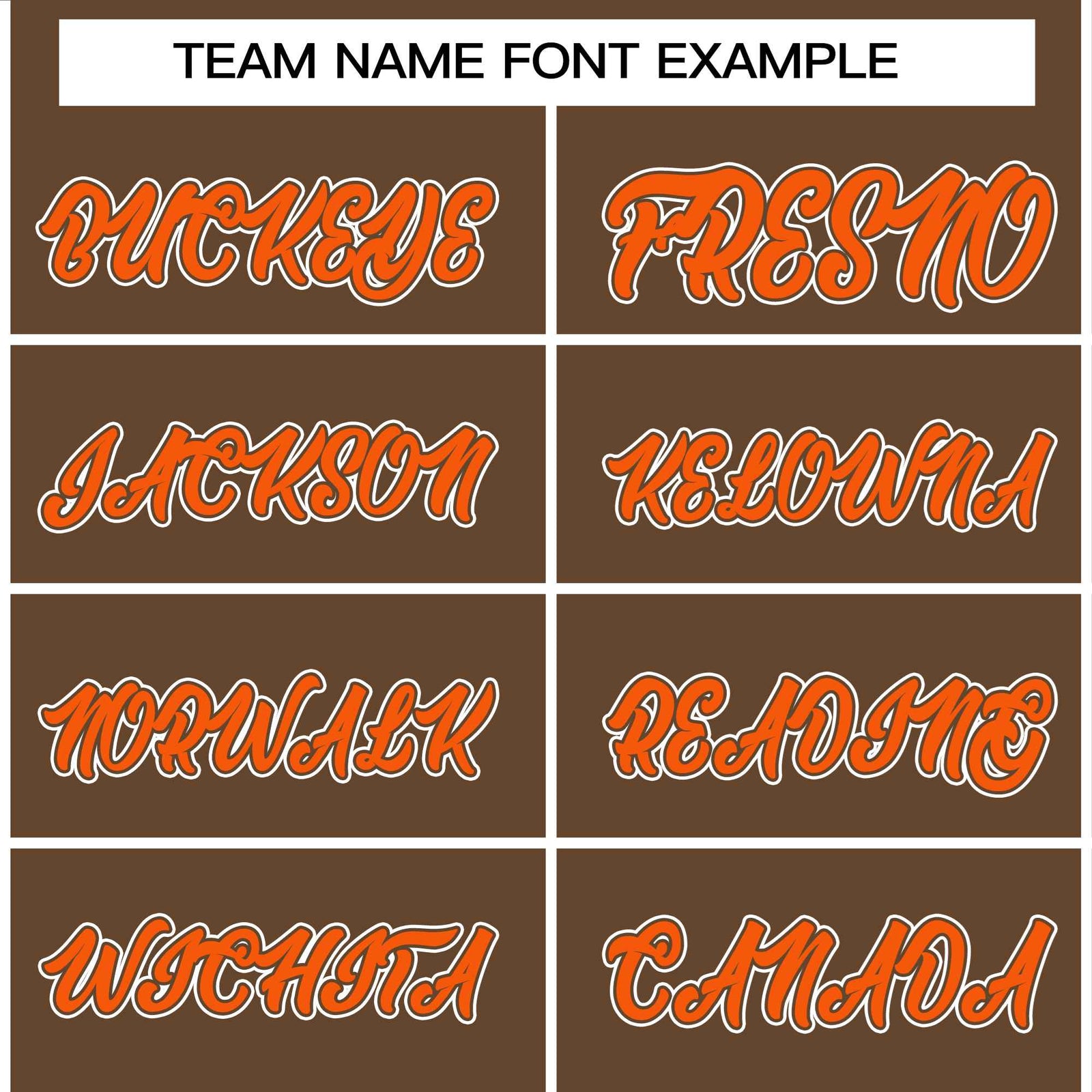 Custom Brown Orange White Bomber Full-Snap Varsity Letterman Jacket