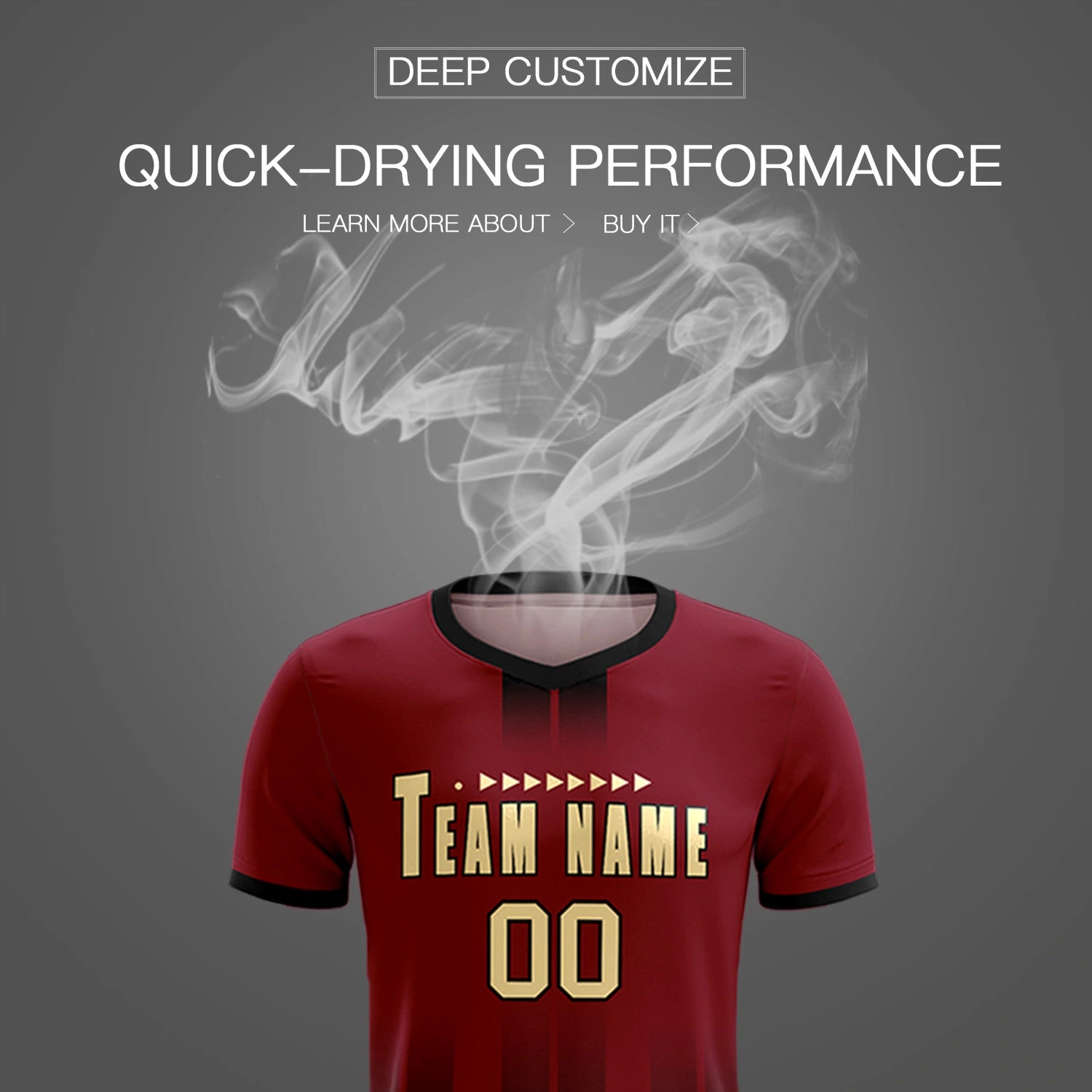 Custom Crimson Black Vertical Training Uniform Soccer Sets Jersey