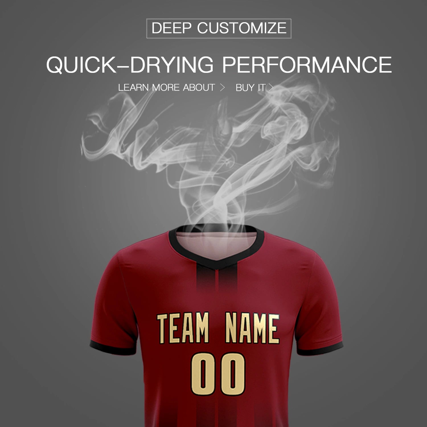 Custom Crimson Black Vertical Training Uniform Soccer Sets Jersey