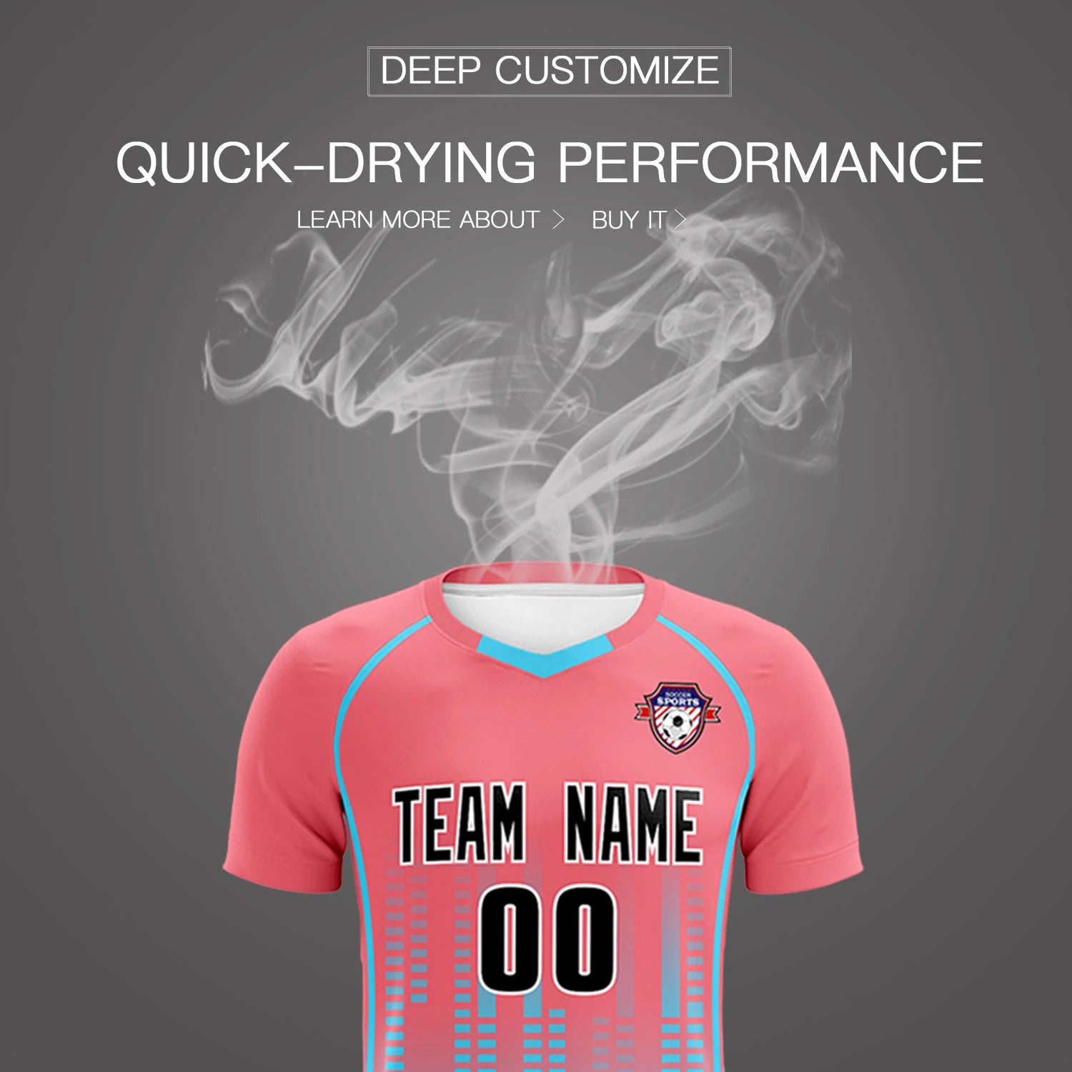 Custom Ligth Pink-Bright Green Printing Outdoor Tracksuit Soccer Sets Jersey