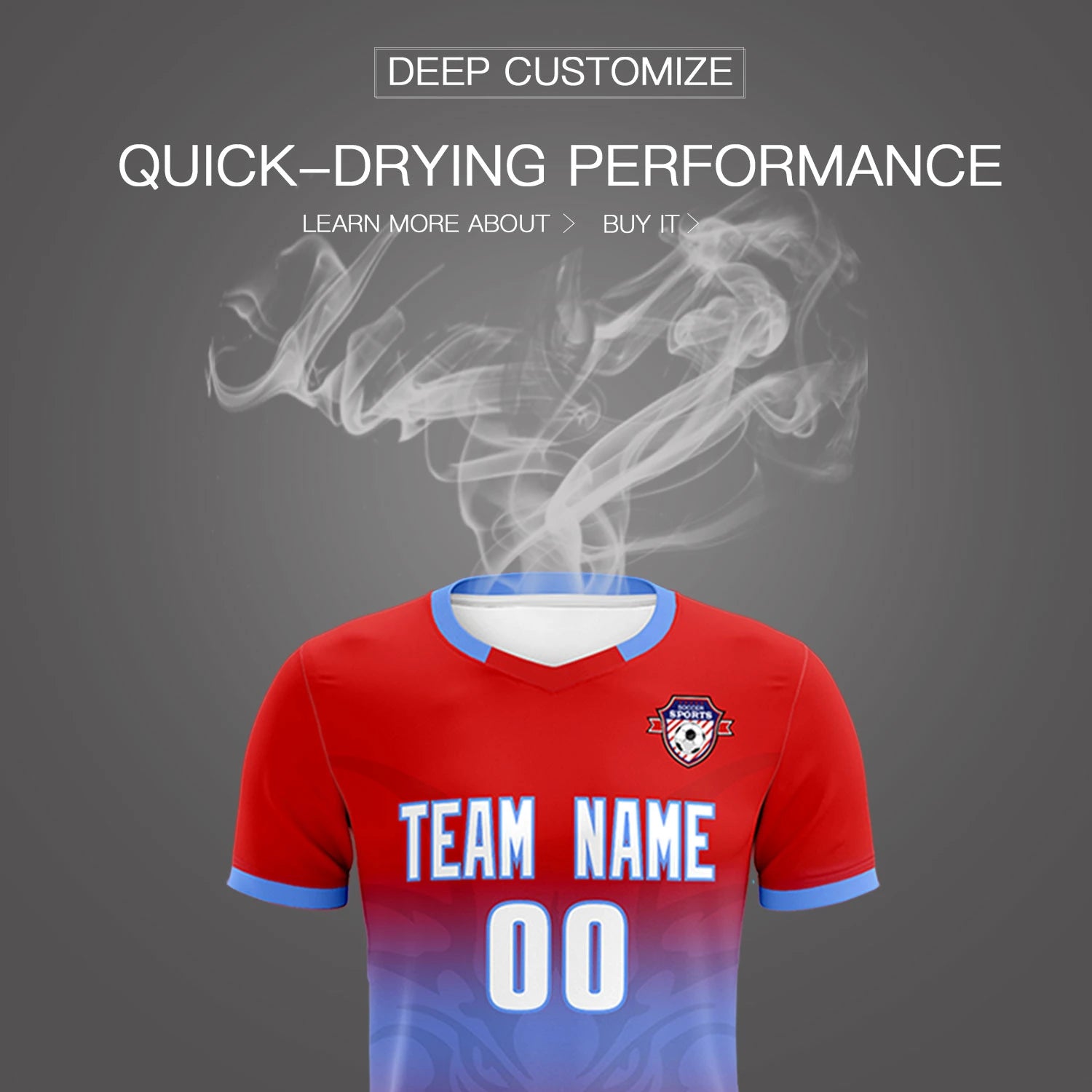 Custom Red Light Purple Soft Training Uniform Soccer Sets Jersey