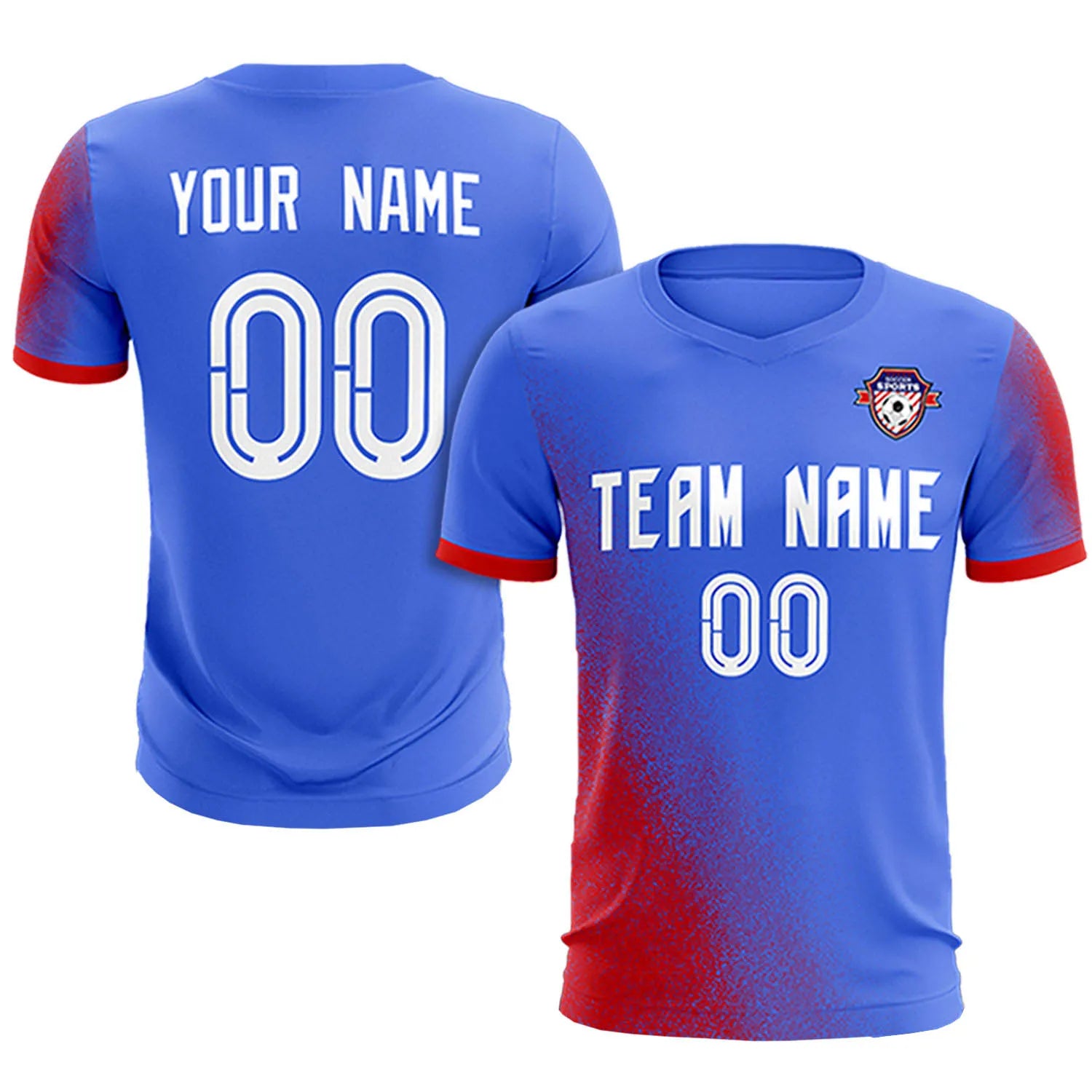 Custom Light Purple Red Outdoor Sport Soccer Sets Jersey