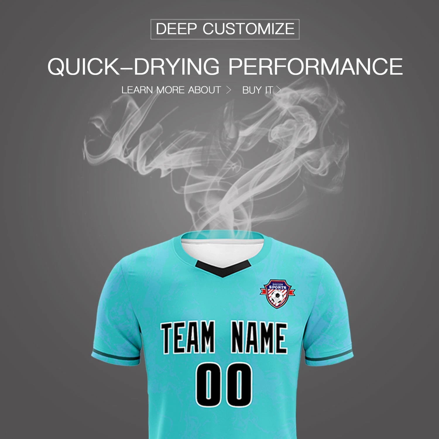 Custom Sky Blue Light Blue Orange Training Uniform Soccer Sets Jersey
