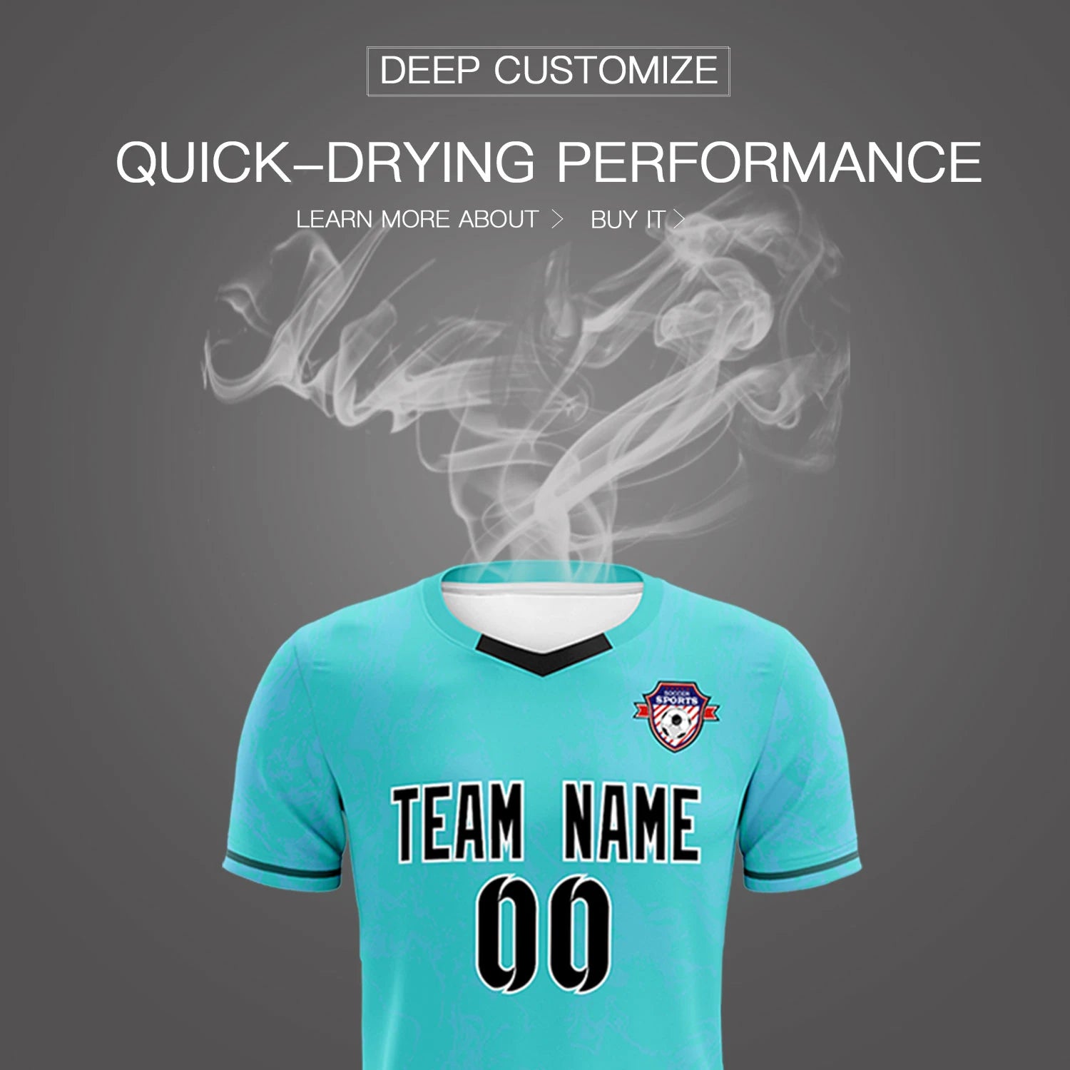Custom Sky Blue Light Blue Orange Training Uniform Soccer Sets Jersey