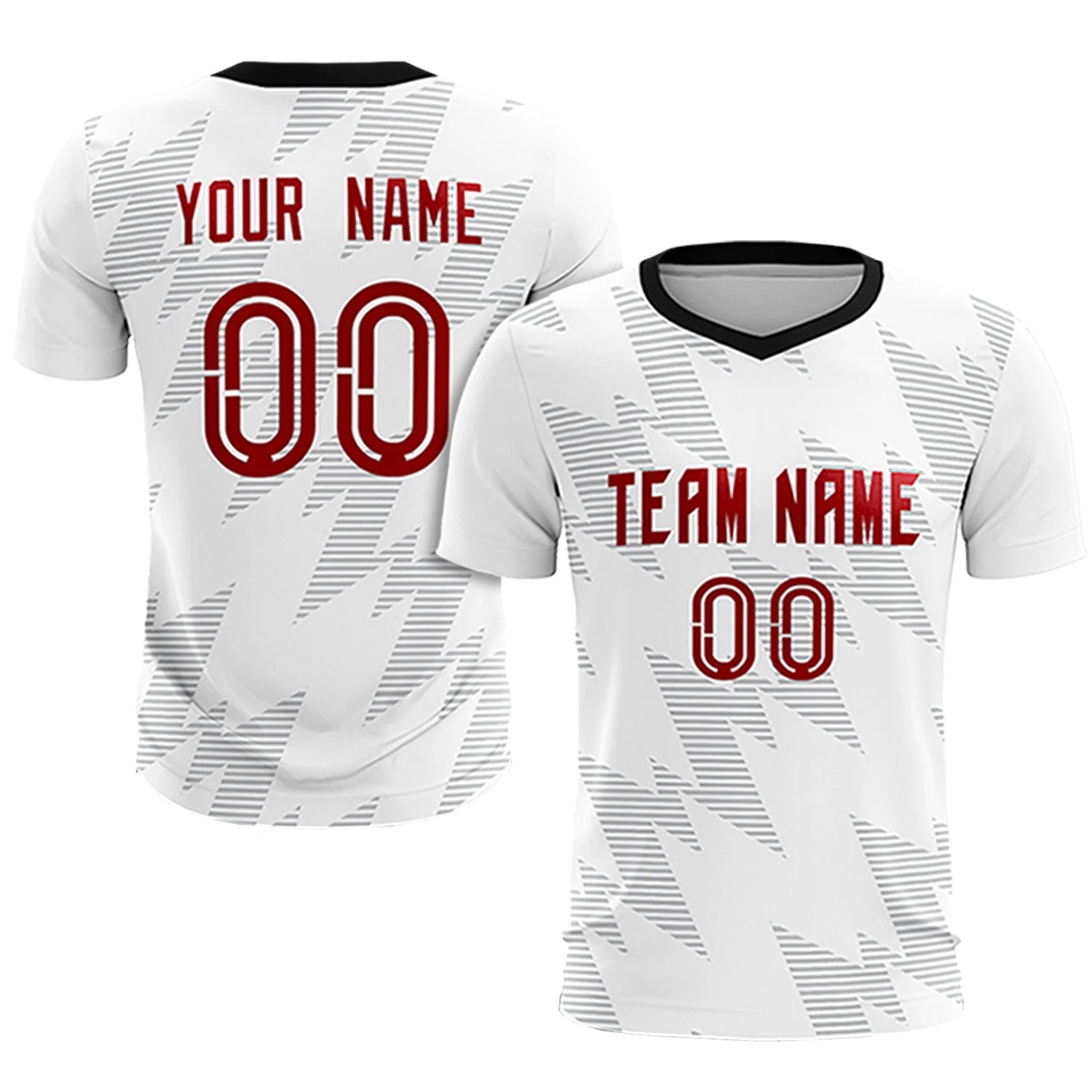 Custom White Gray Quick Dry Training Uniform Soccer Sets Jersey