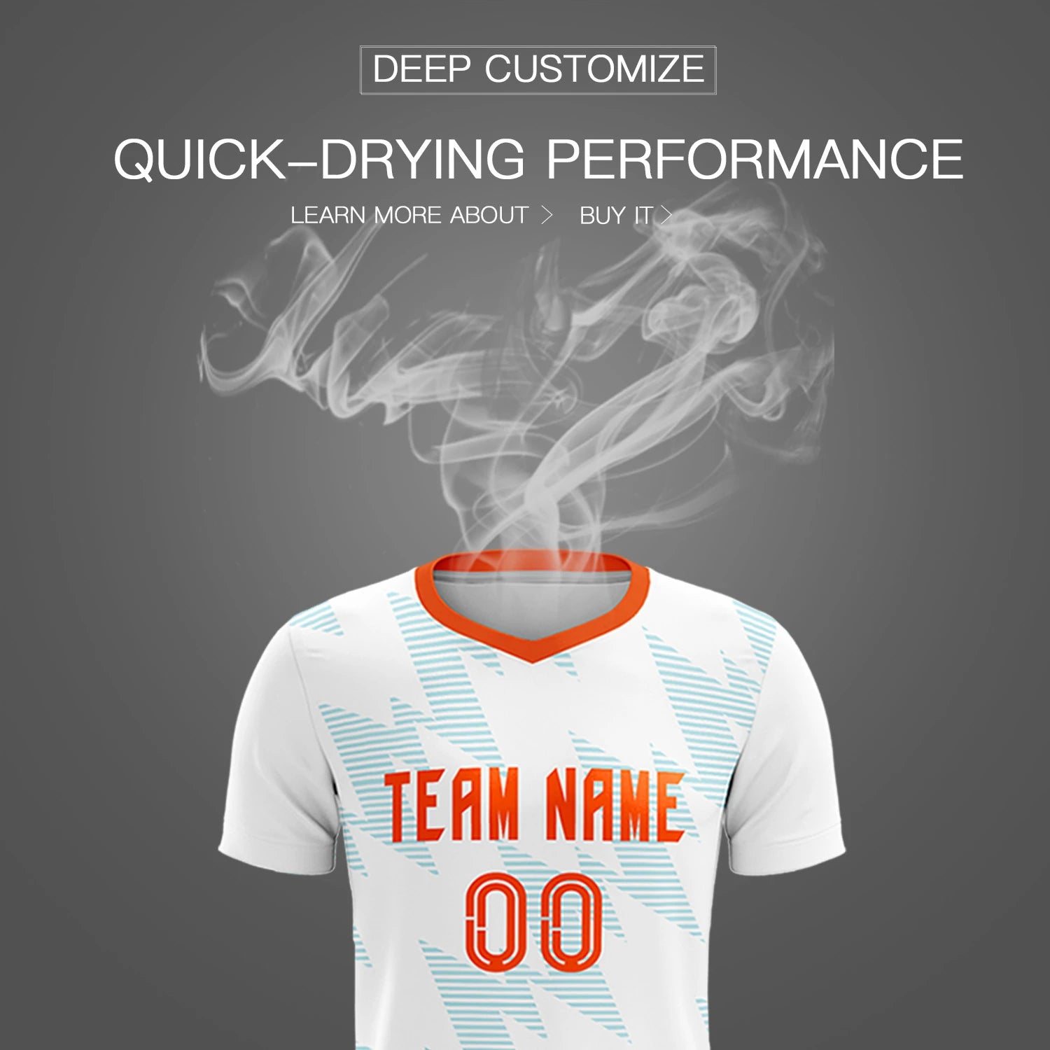 Custom White Aqua Quick Dry Training Uniform Soccer Sets Jersey