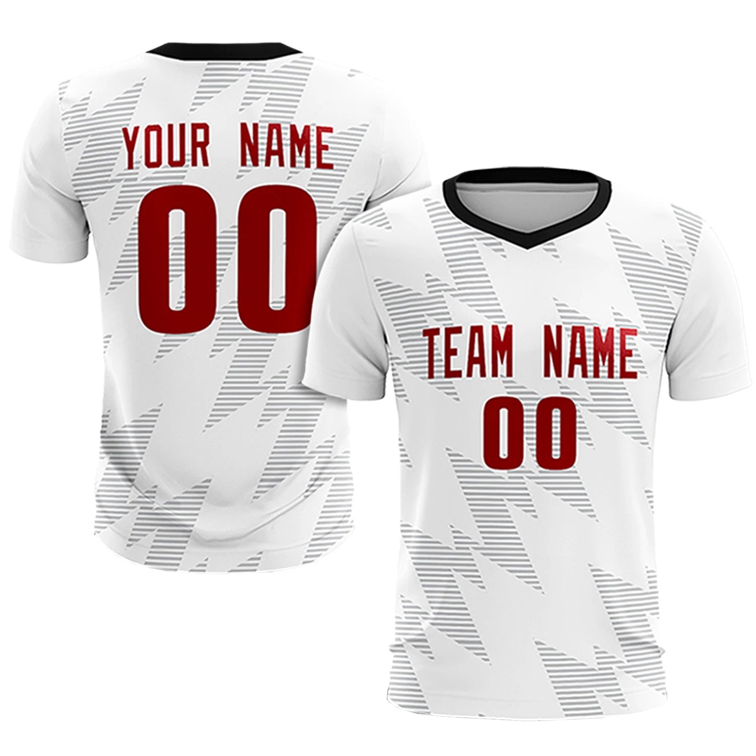 Custom White Gray Quick Dry Training Uniform Soccer Sets Jersey