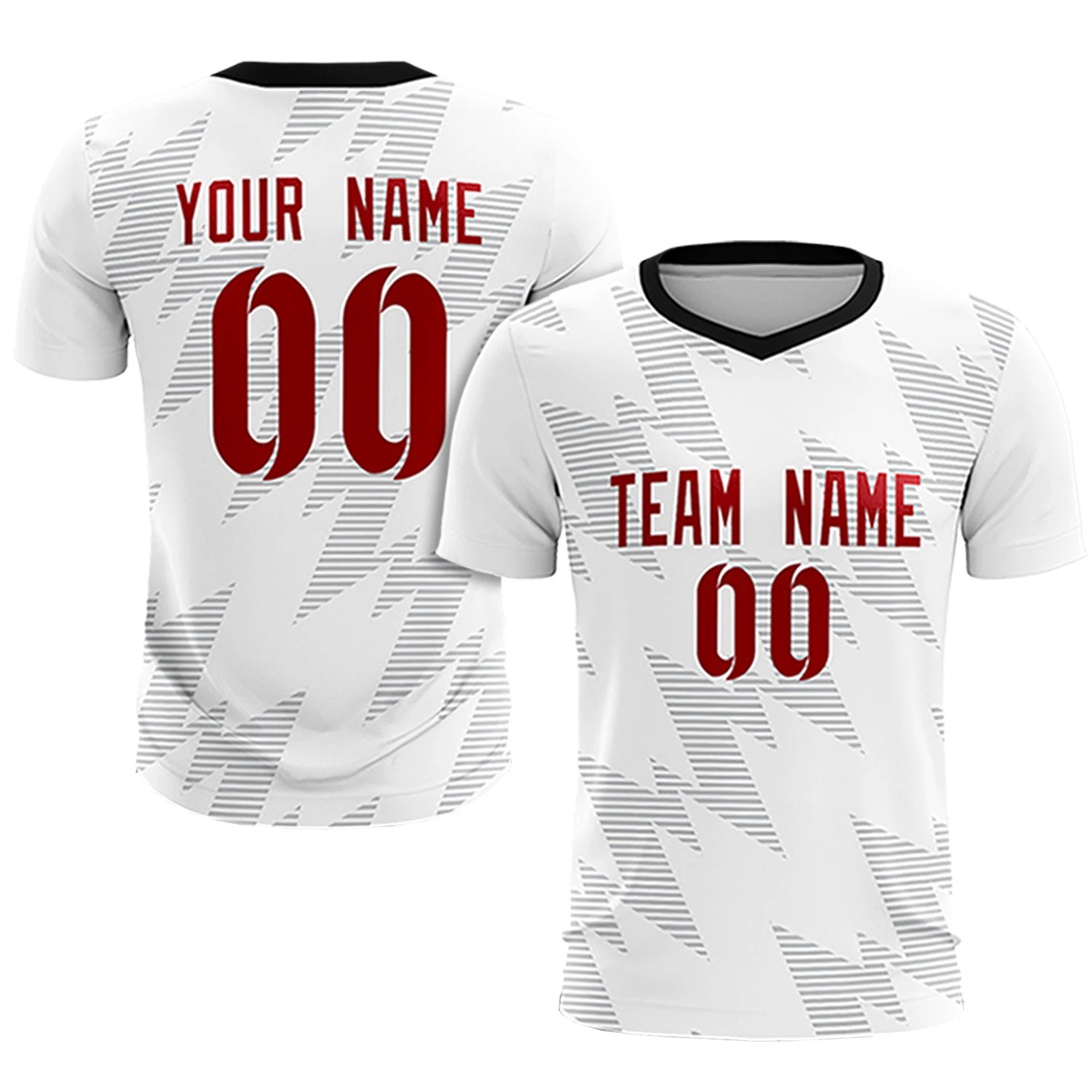 Custom White Gray Quick Dry Training Uniform Soccer Sets Jersey