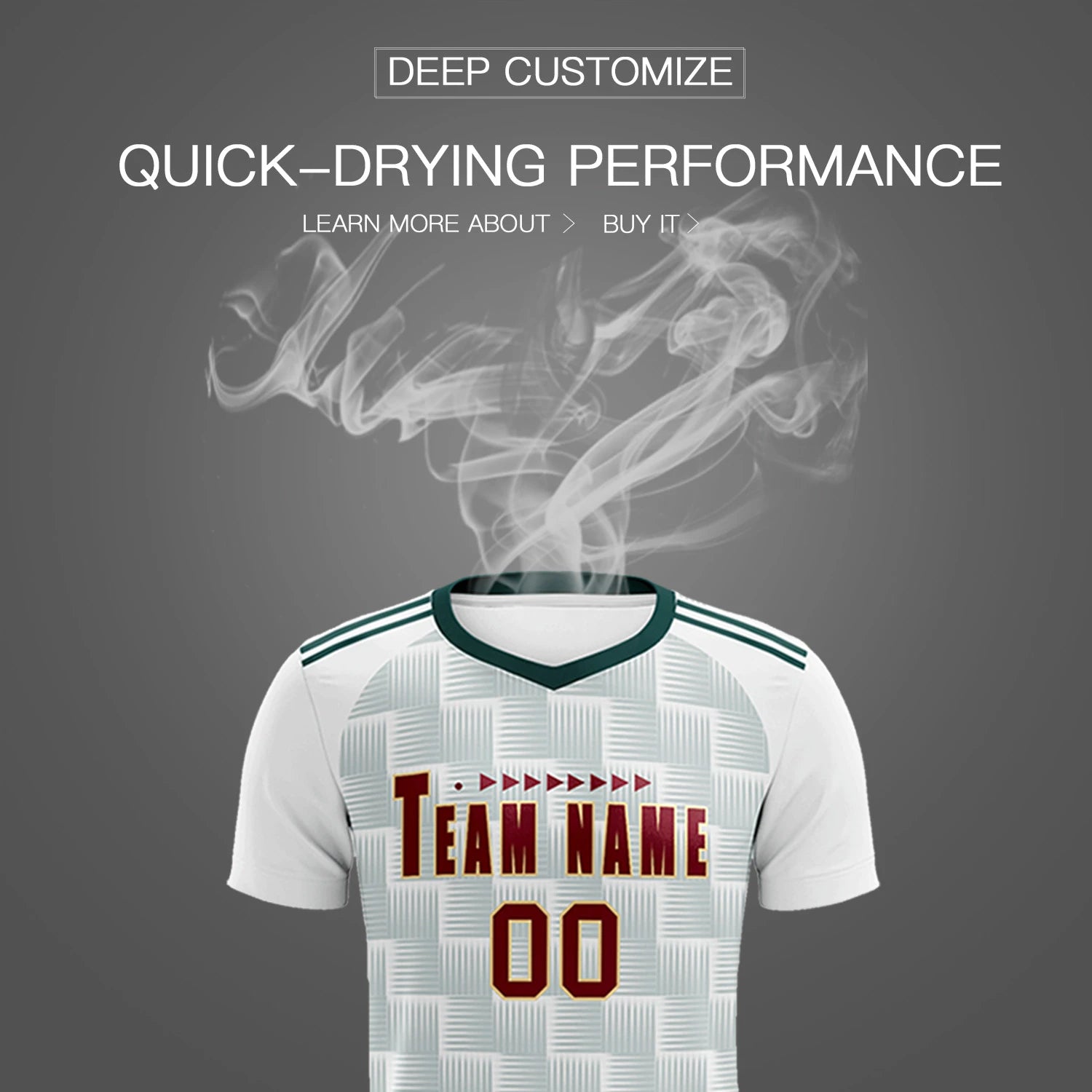 Custom White Midnight Green Casual Outdoor Soccer Sets Jersey