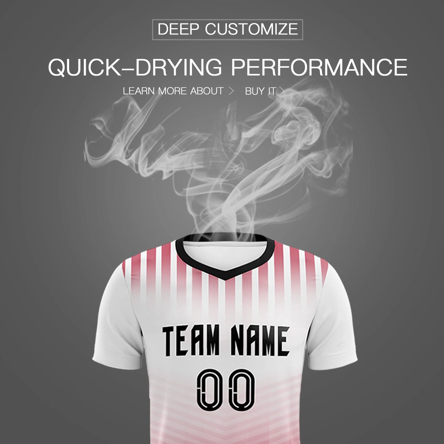 Custom White Red Soft Training Uniform Soccer Sets Jersey