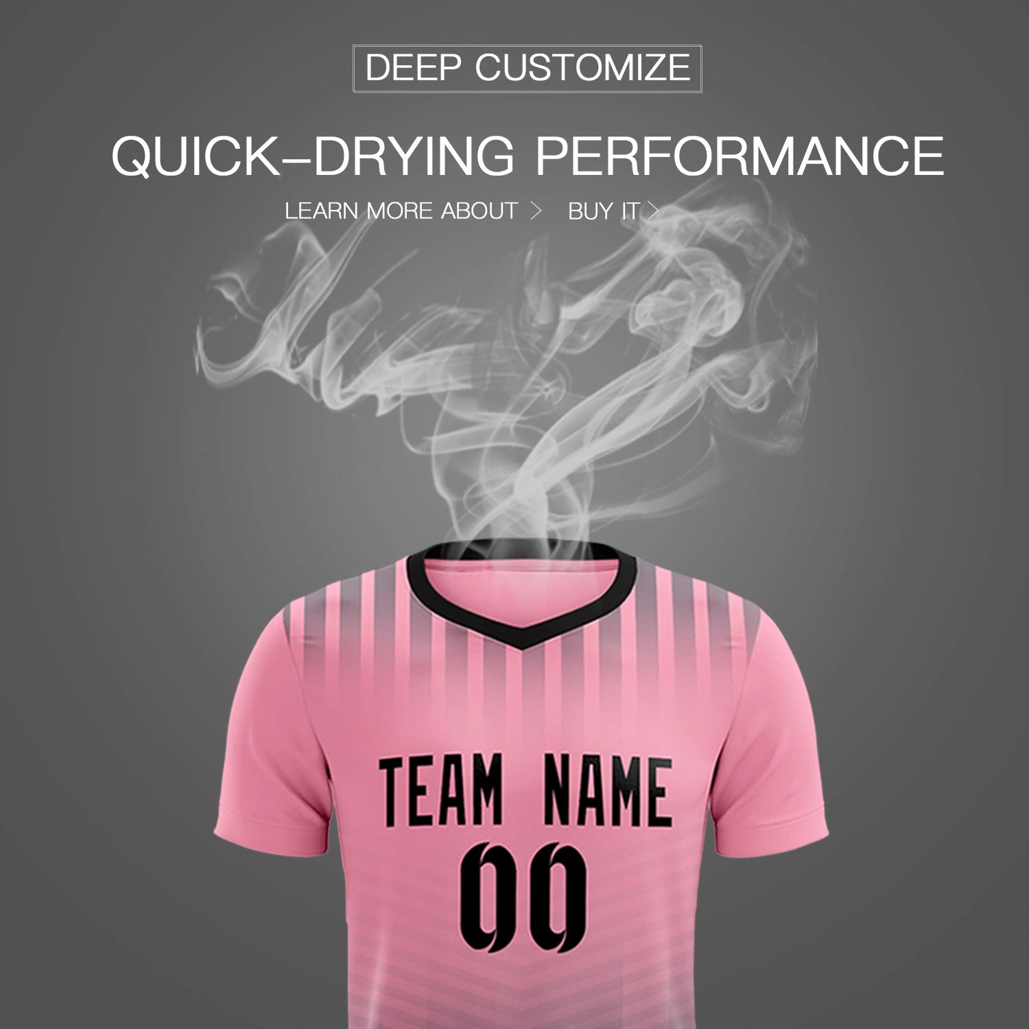 Custom Light Pink Gray Soft Training Uniform Soccer Sets Jersey
