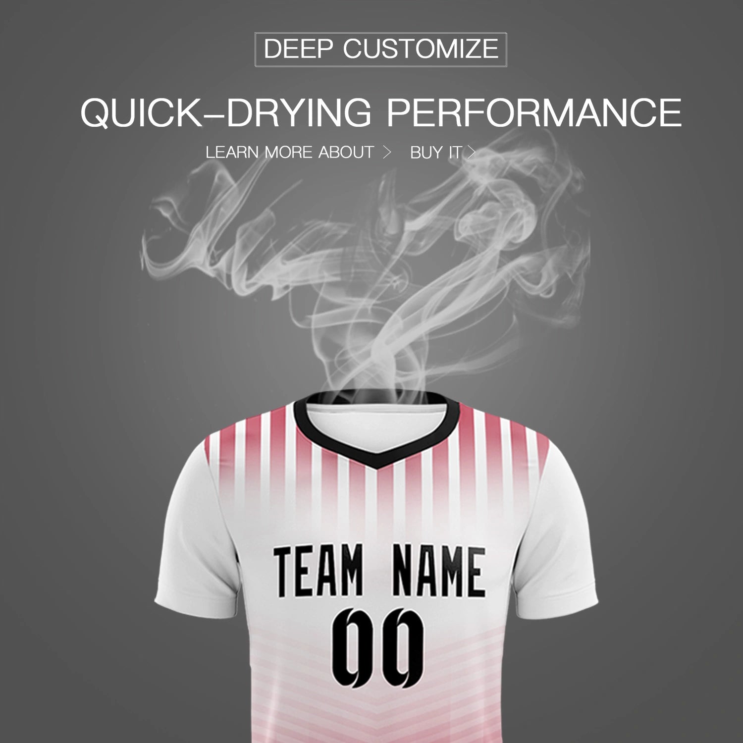 Custom White Red Soft Training Uniform Soccer Sets Jersey