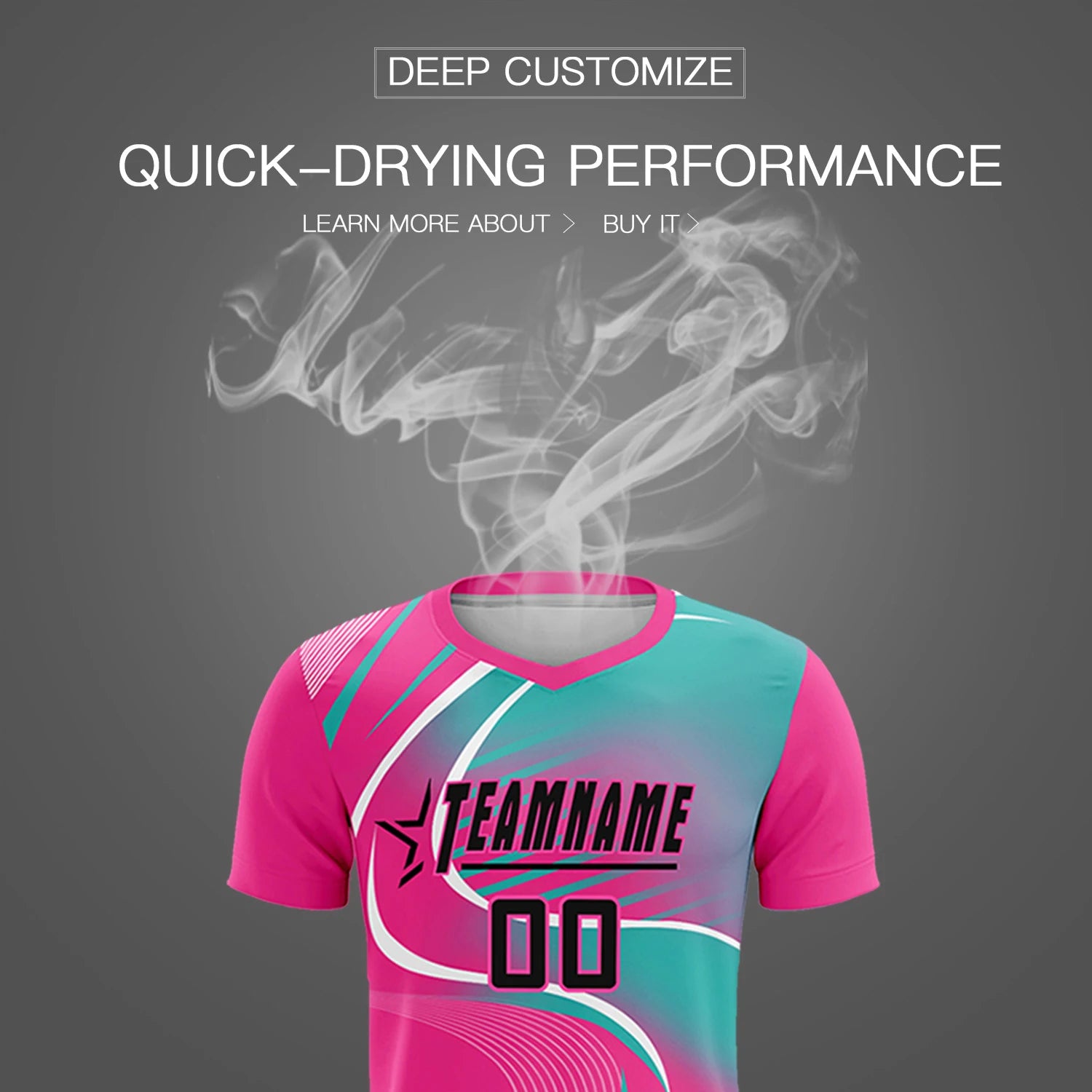 Custom Pink White-Bright Green Casual Printing Sportswear Soccer Sets Jersey