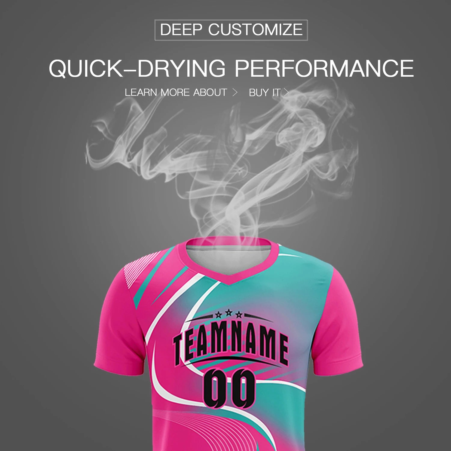 Custom Pink White-Bright Green Casual Printing Sportswear Soccer Sets Jersey