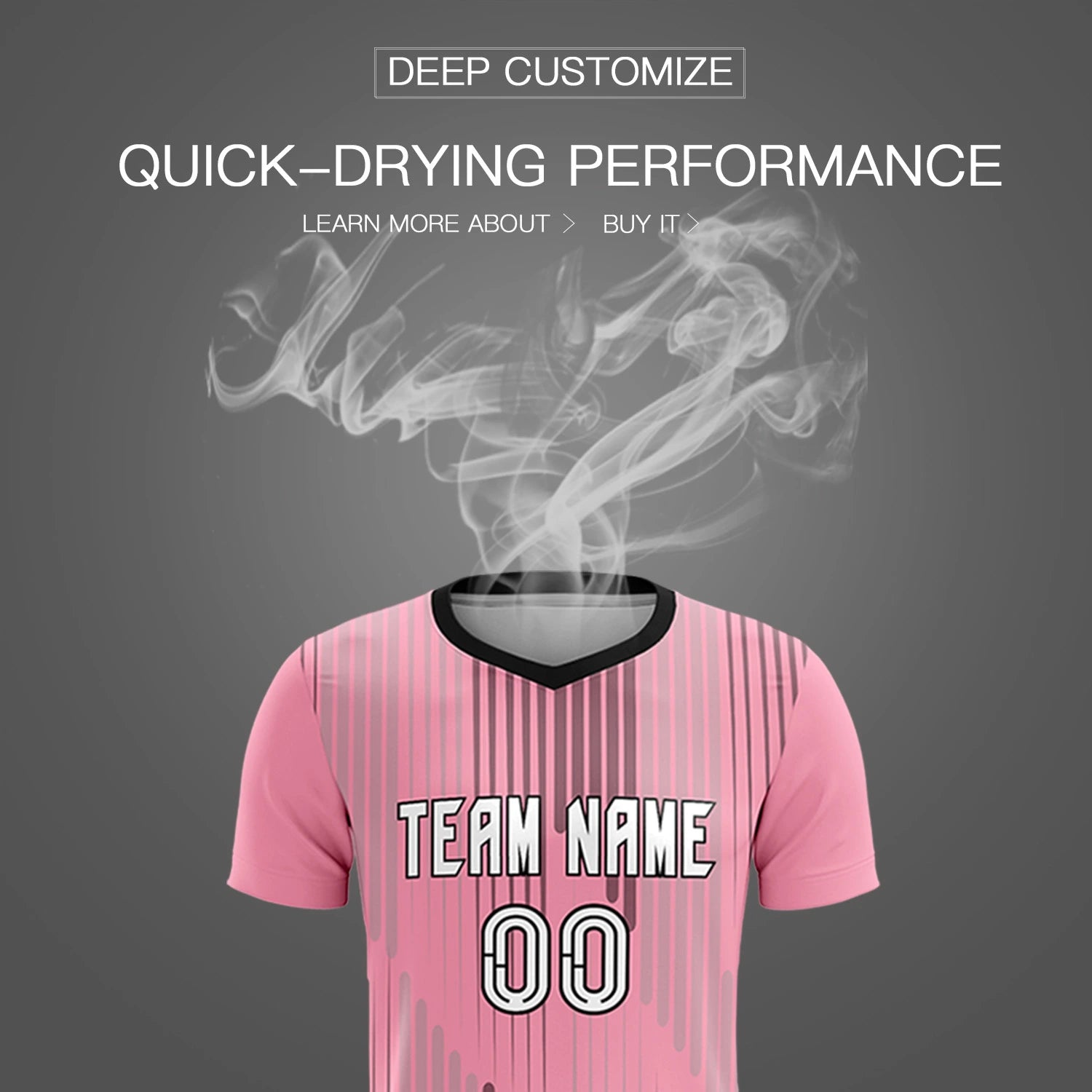 Custom Light Pink Black Soft Training Uniform Soccer Sets Jersey