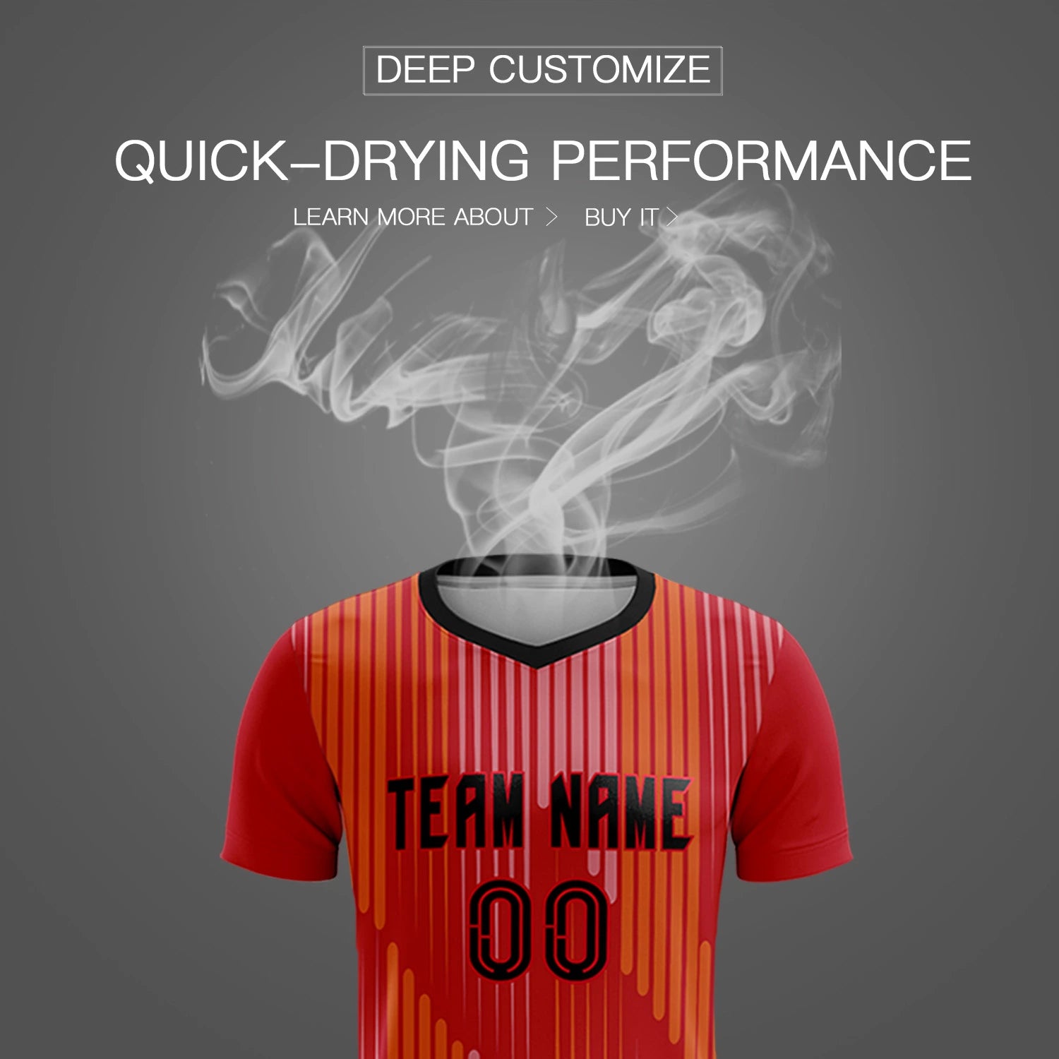 Custom Red Black Soft Training Uniform Soccer Sets Jersey
