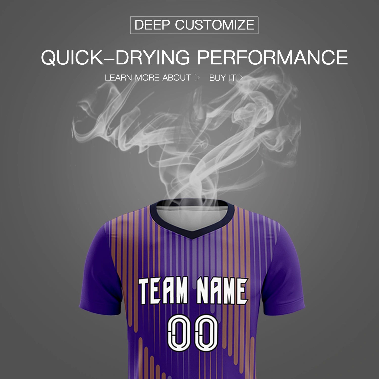 Custom Purple Navy Soft Training Uniform Soccer Sets Jersey
