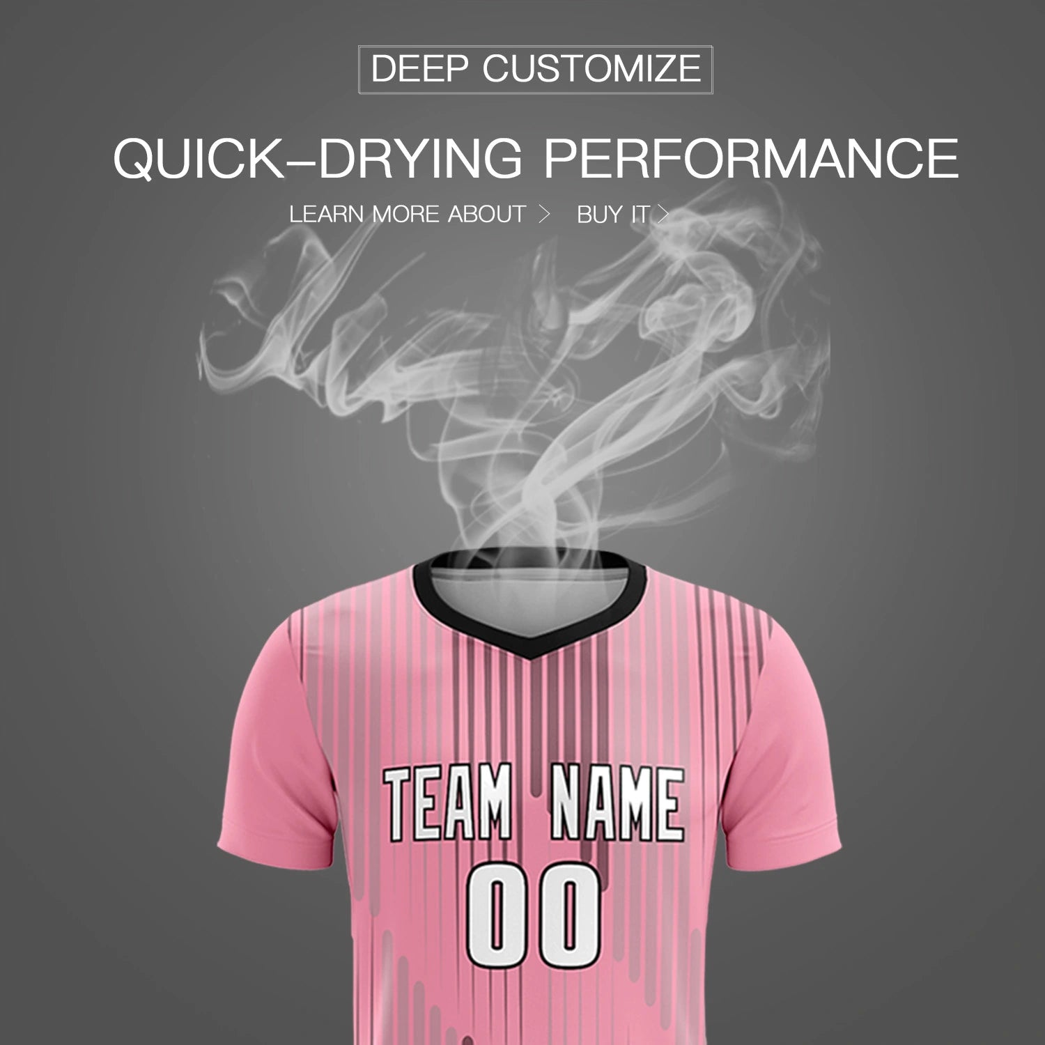 Custom Light Pink Black Soft Training Uniform Soccer Sets Jersey