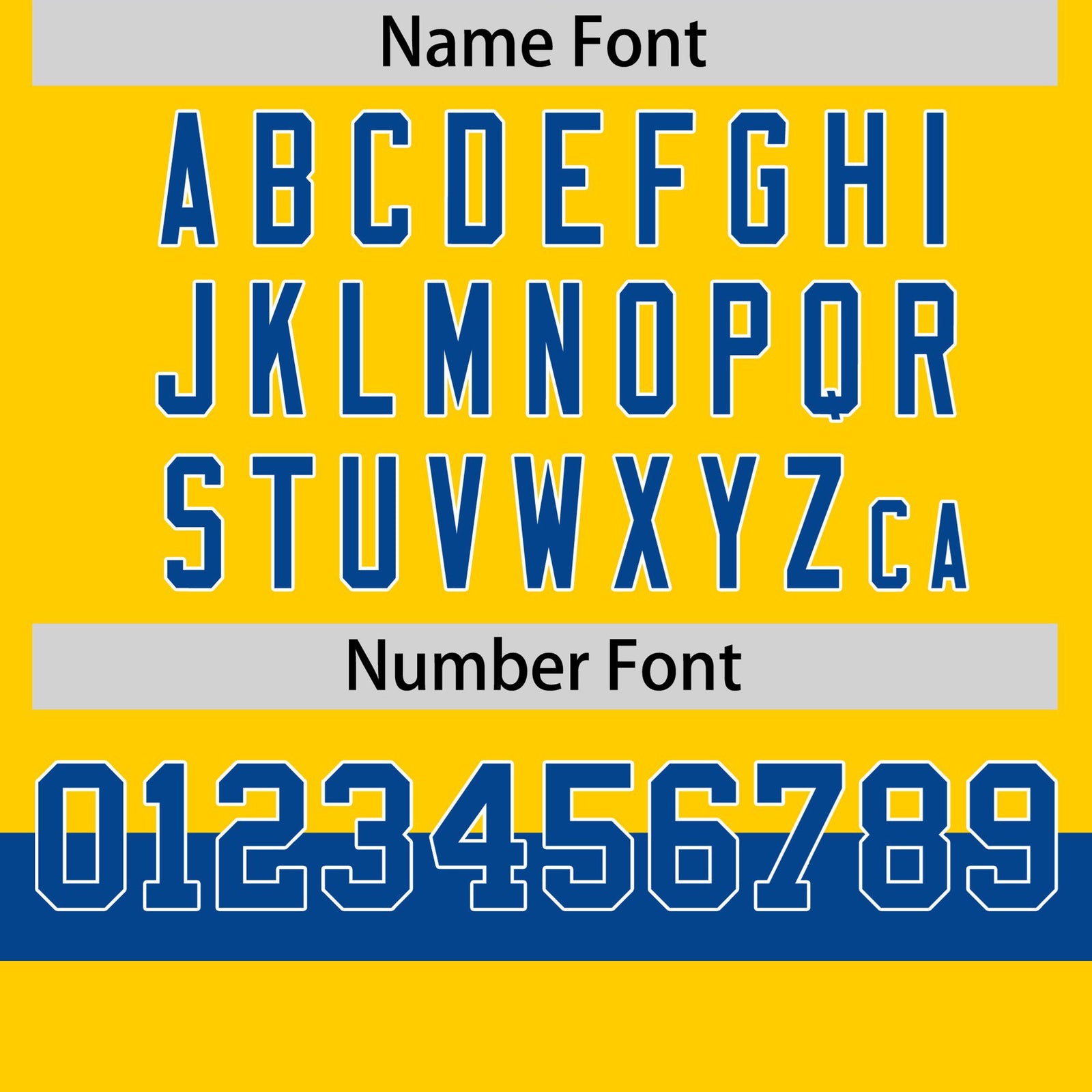 Custom Gold01 Royal Blue-White Color Block Design Performance T-Shirt