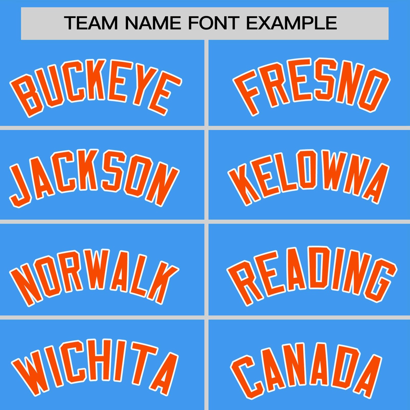 Custom Powder Blue Orange White Crew Neck Personalized Raglan Sleeve Performance T-shirt