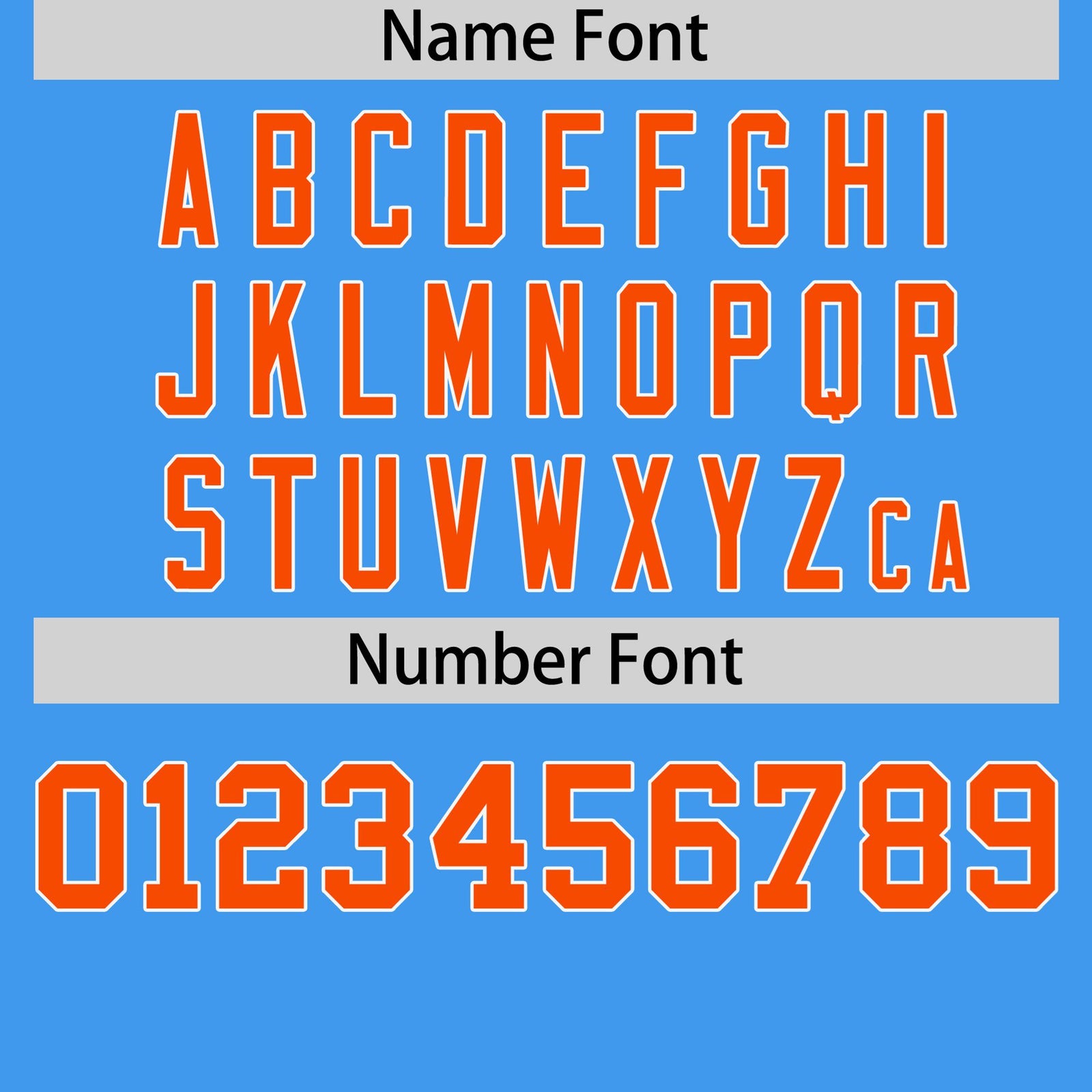 Custom Powder Blue Orange White Crew Neck Personalized Raglan Sleeve Performance T-shirt