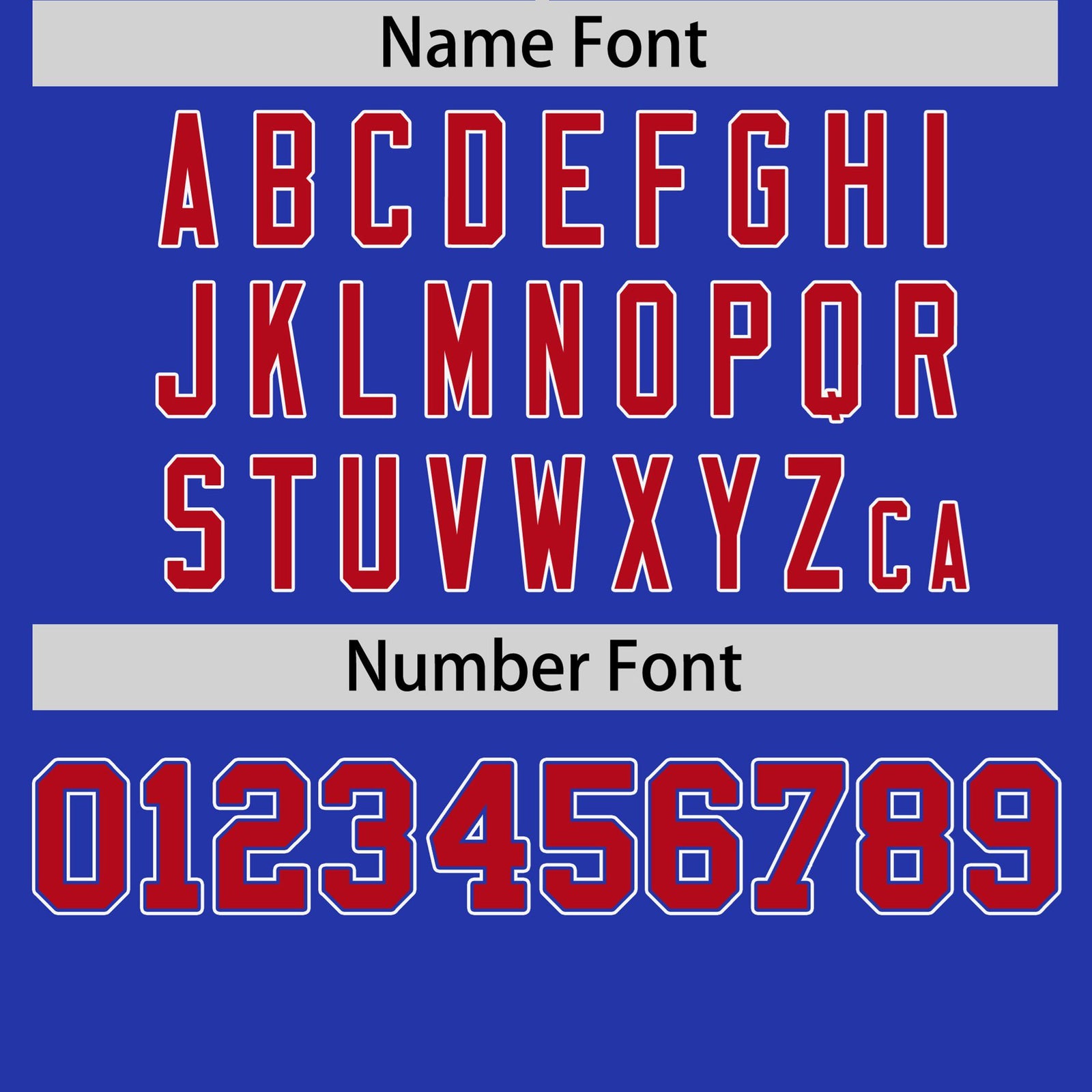Custom Royal Blue Red White Crew Neck Personalized Raglan Sleeve Performance T-shirt