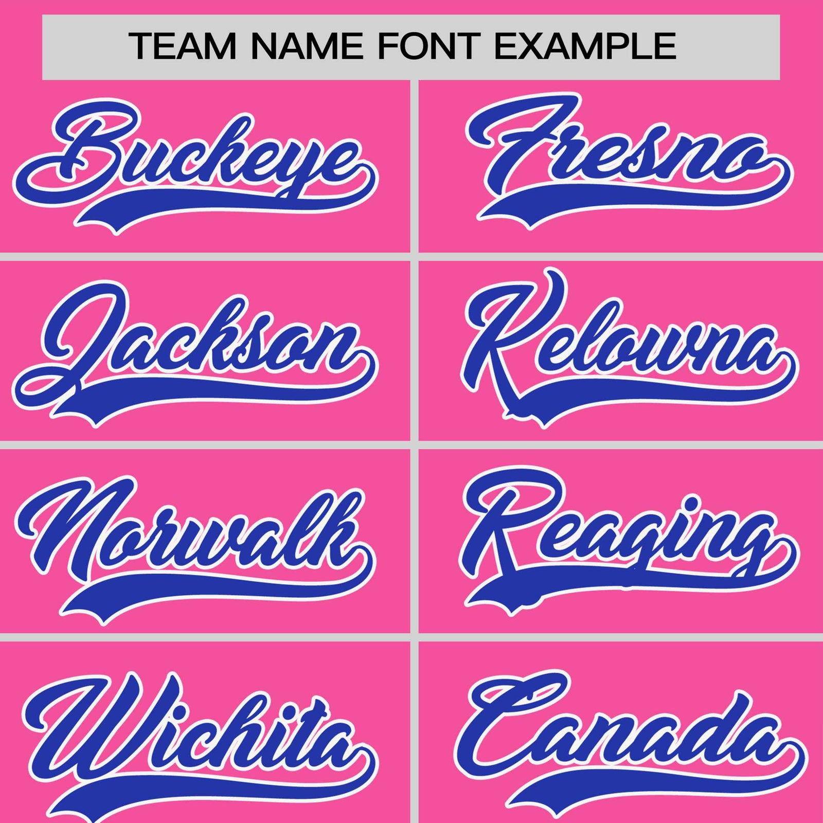 Custom Pink Royal Blue White Crew Neck Personalized Raglan Sleeve Performance T-shirt