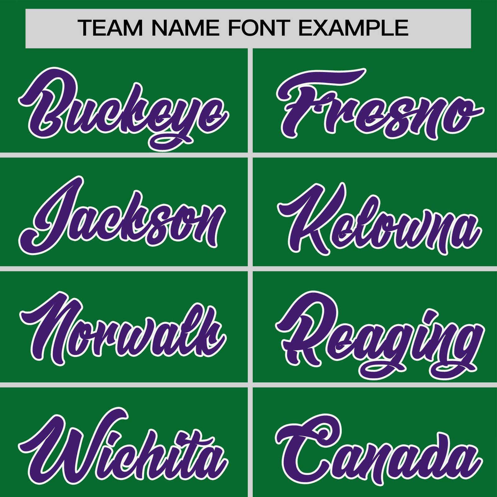 Custom Kelly Green Purple White Crew Neck Personalized Raglan Sleeve Performance T-shirt