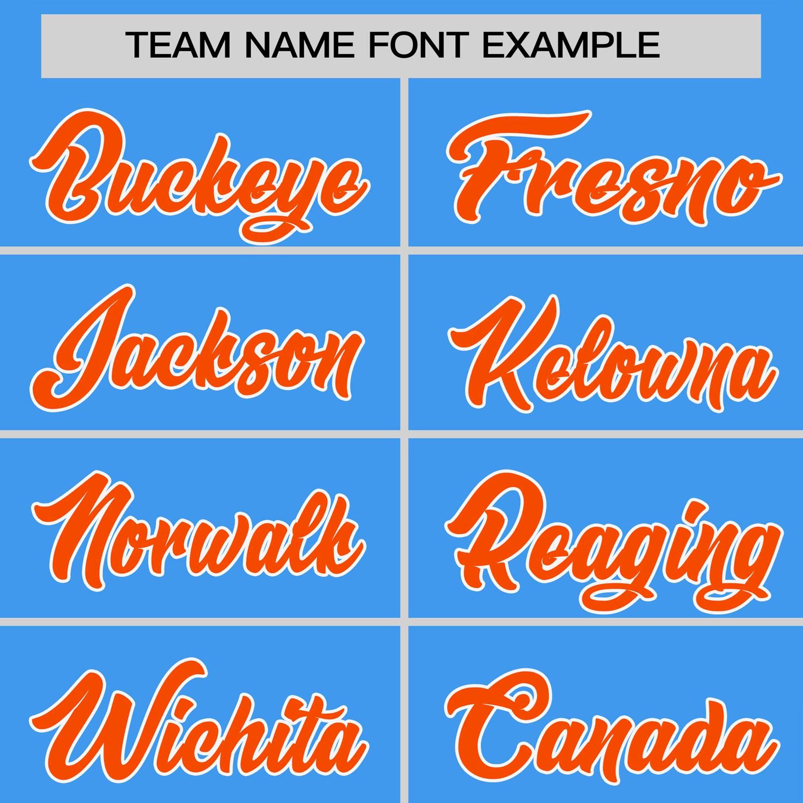 Custom Powder Blue Orange White Crew Neck Personalized Raglan Sleeve Performance T-shirt