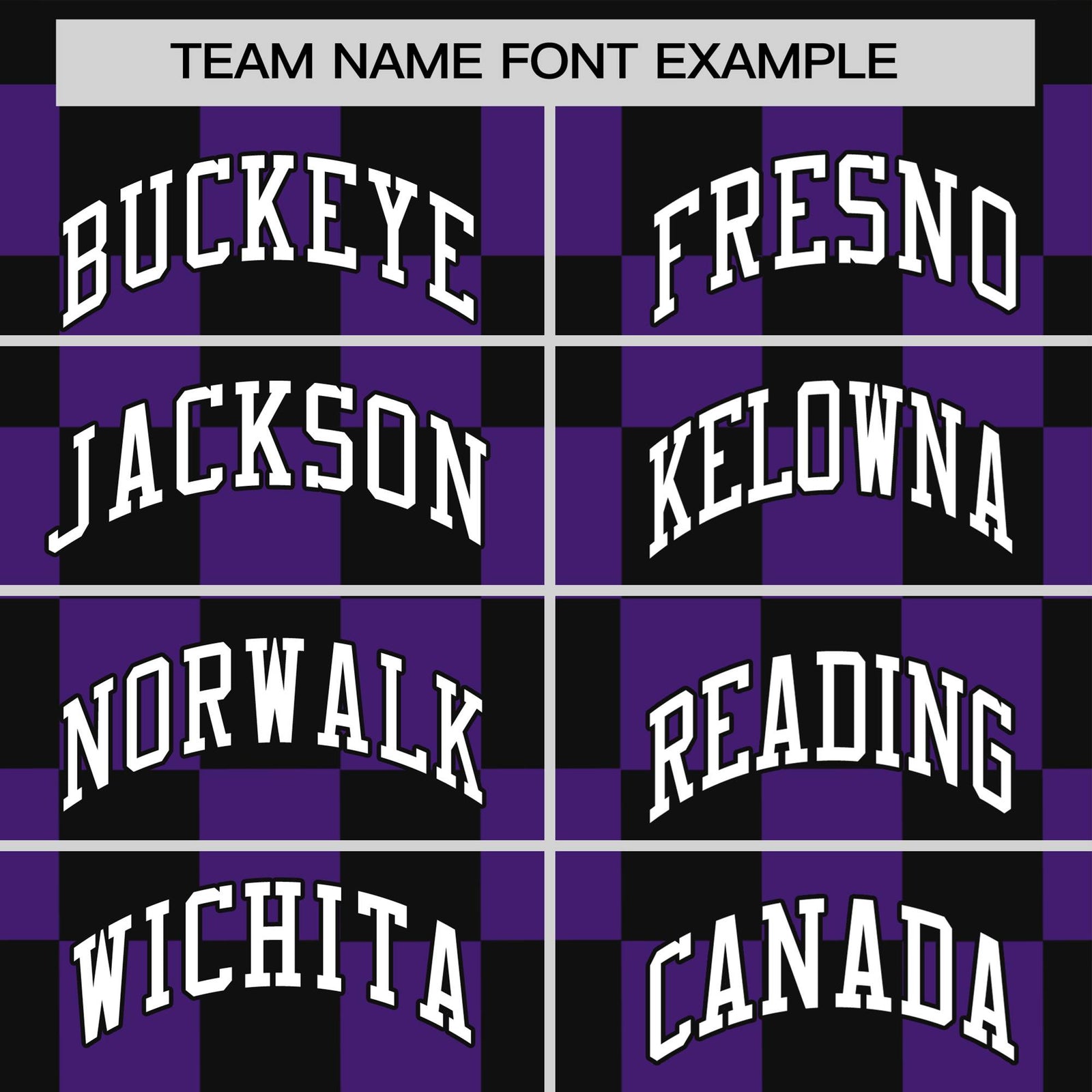 Custom Black Purple Crew neck Plaid Pattern Personalized Performance T-Shirt