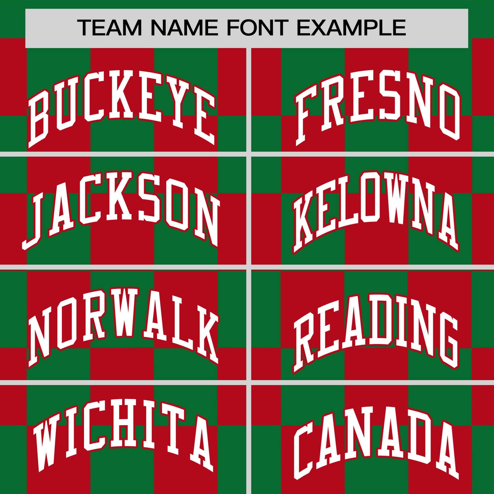 Custom Kelly Green Red Crew neck Plaid Pattern Personalized Performance T-Shirt