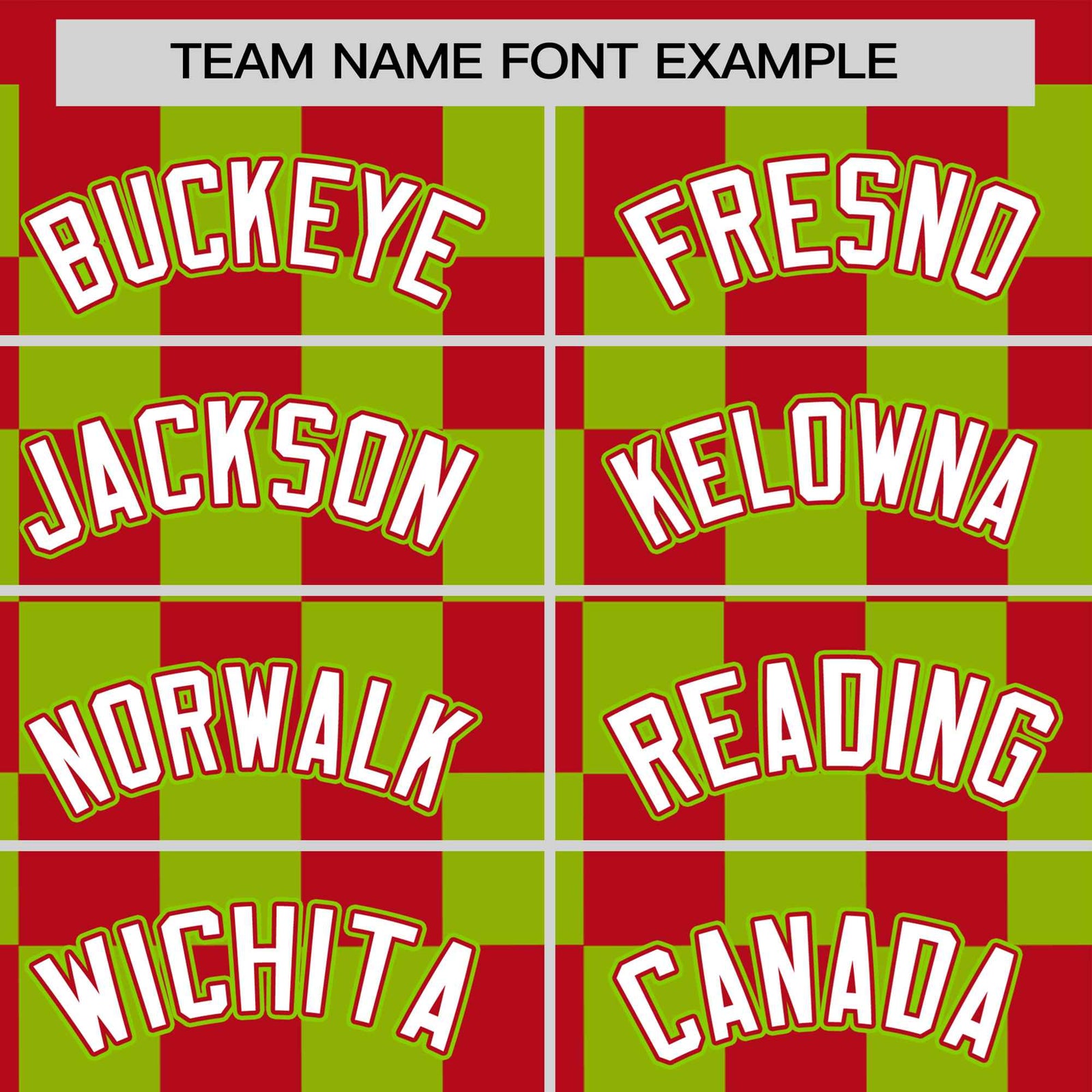 Custom Red Neon Green Crew neck Plaid Pattern Personalized Performance T-Shirt
