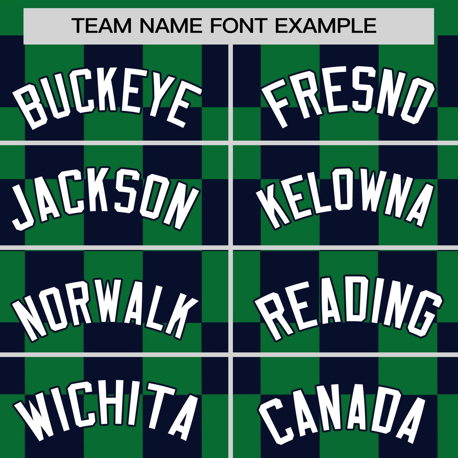 Custom Kelly Green Navy Crew neck Plaid Pattern Personalized Performance T-Shirt