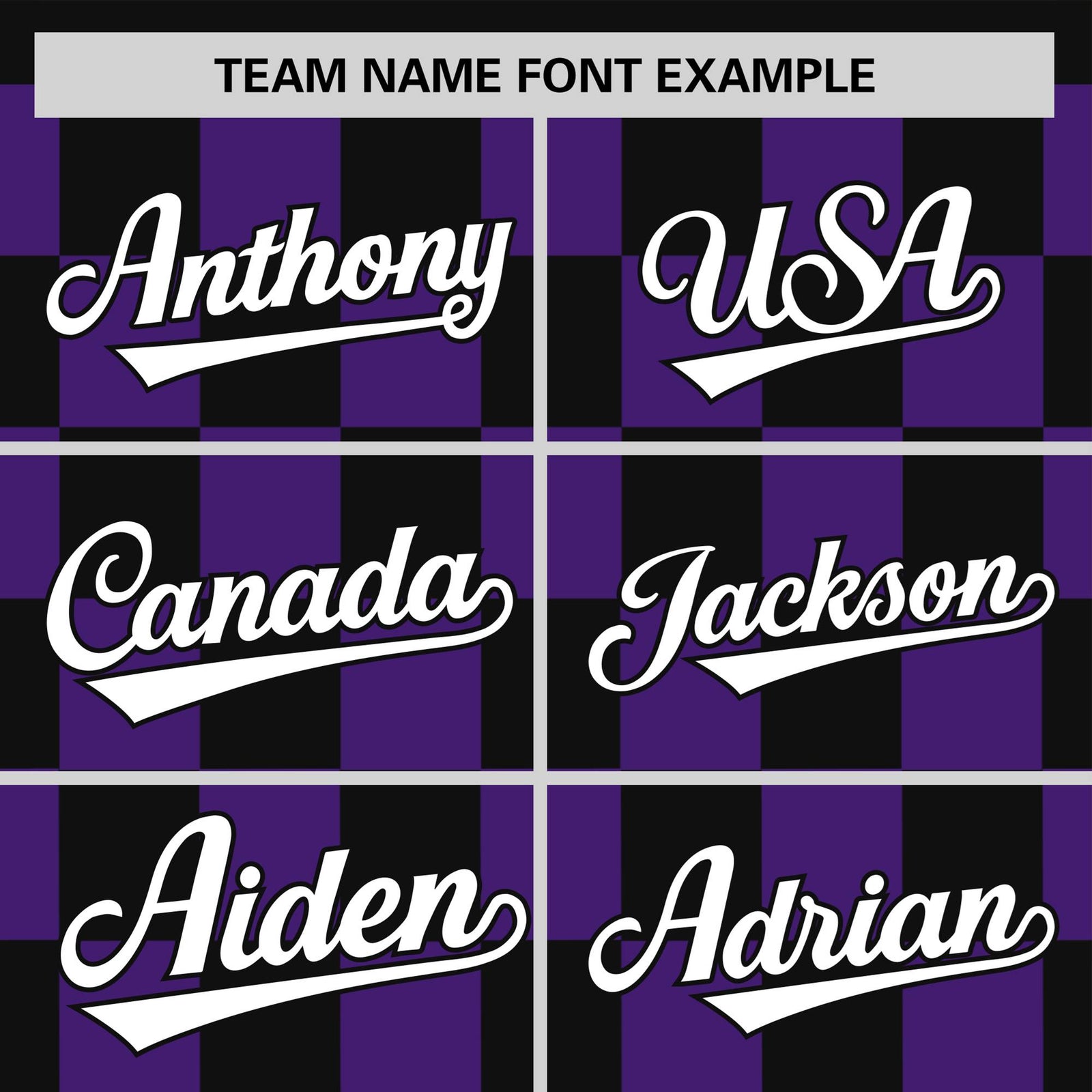 Custom Black Purple Crew neck Plaid Pattern Personalized Performance T-Shirt