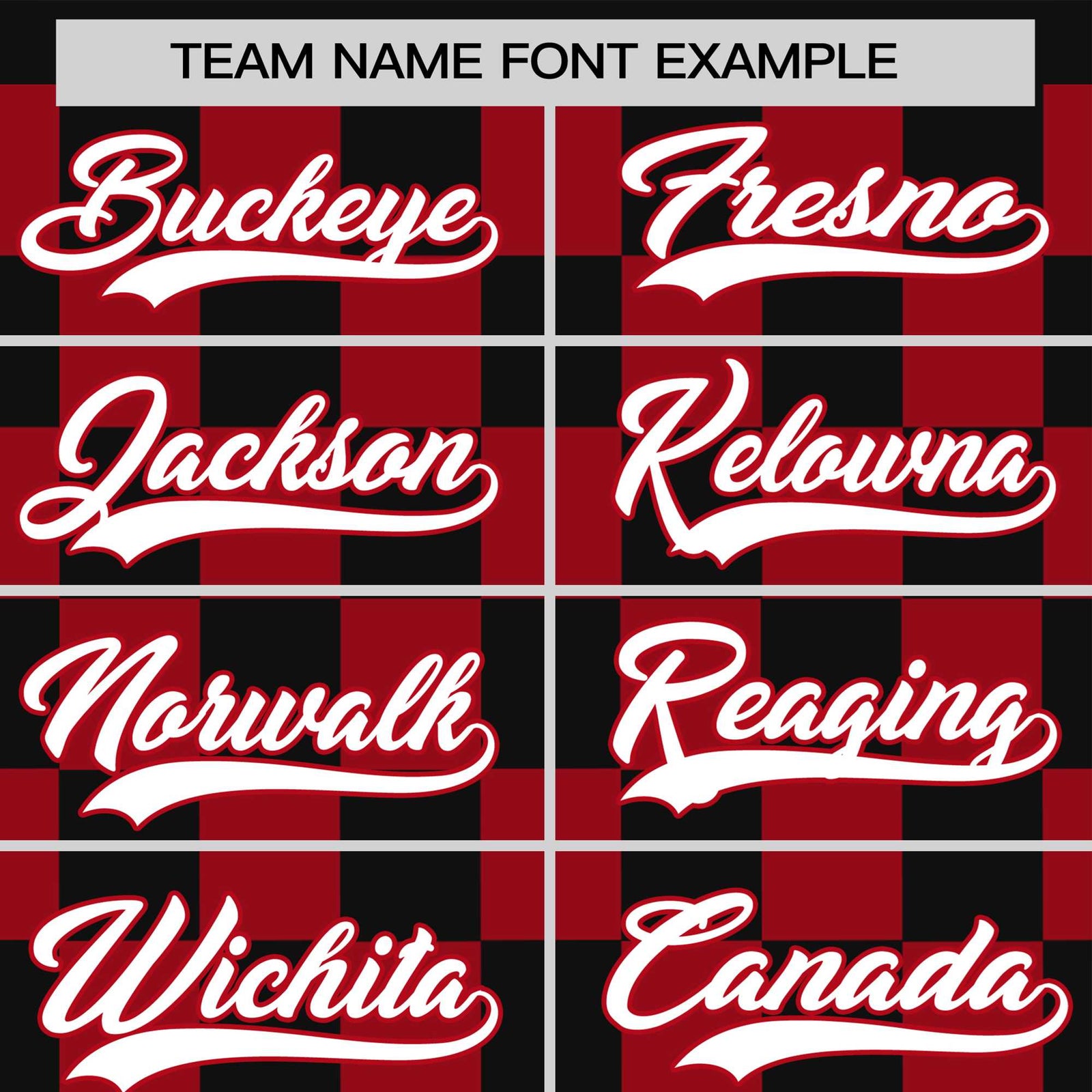 Custom Black Red Crew neck Plaid Pattern Personalized Performance T-Shirt
