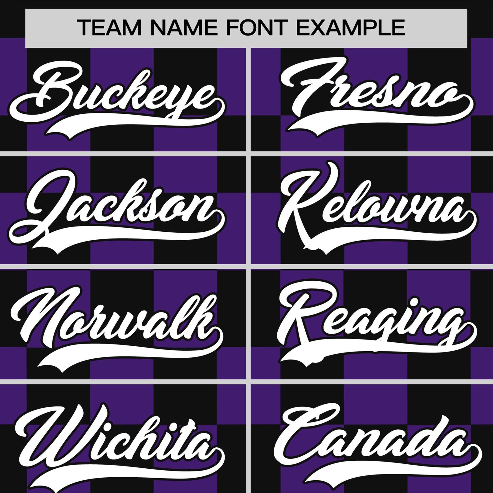 Custom Black Purple Crew neck Plaid Pattern Personalized Performance T-Shirt